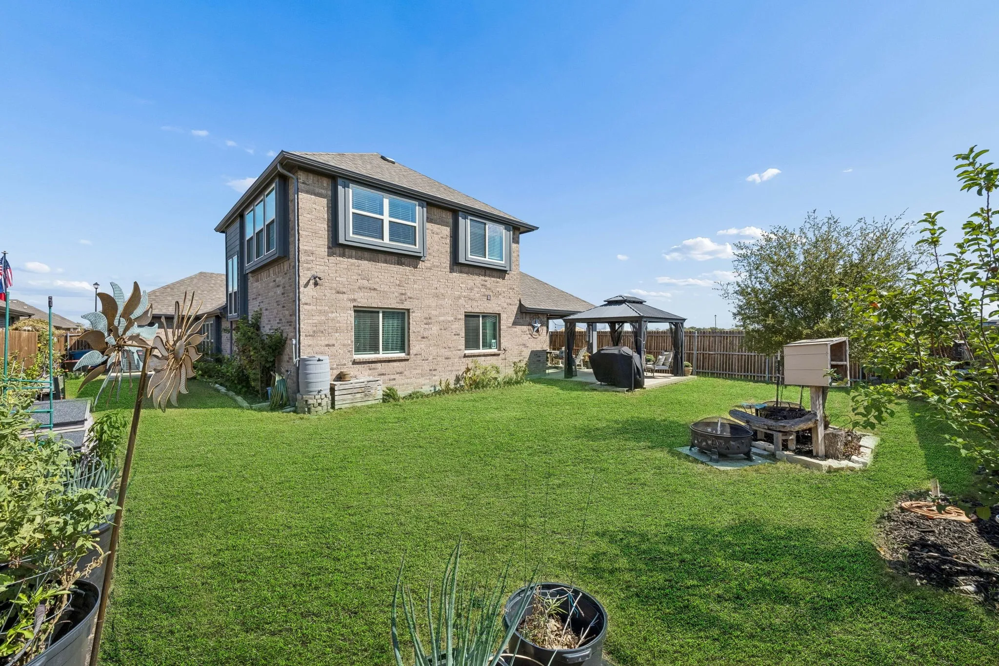 Plenty of room for a playground, or even a pool.