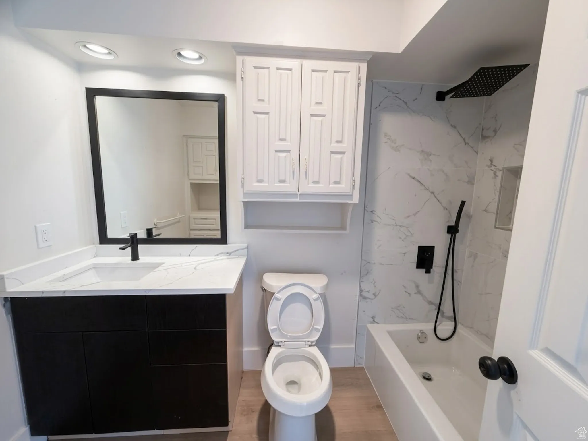 Separate full sized bathroom for front bedroom downstairs