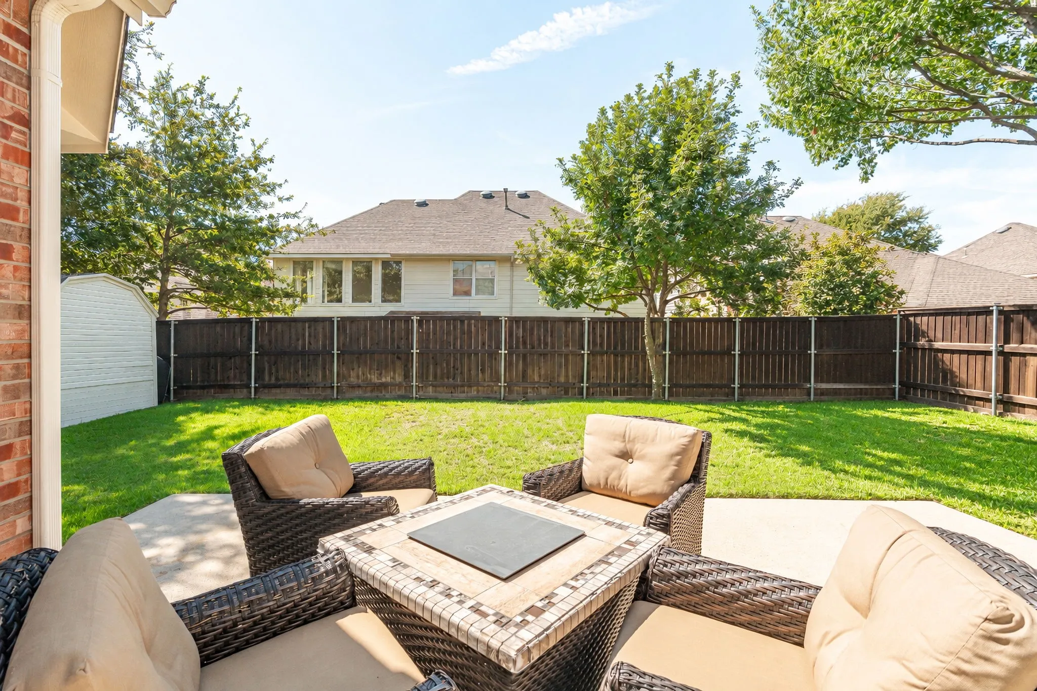 Backyard patio