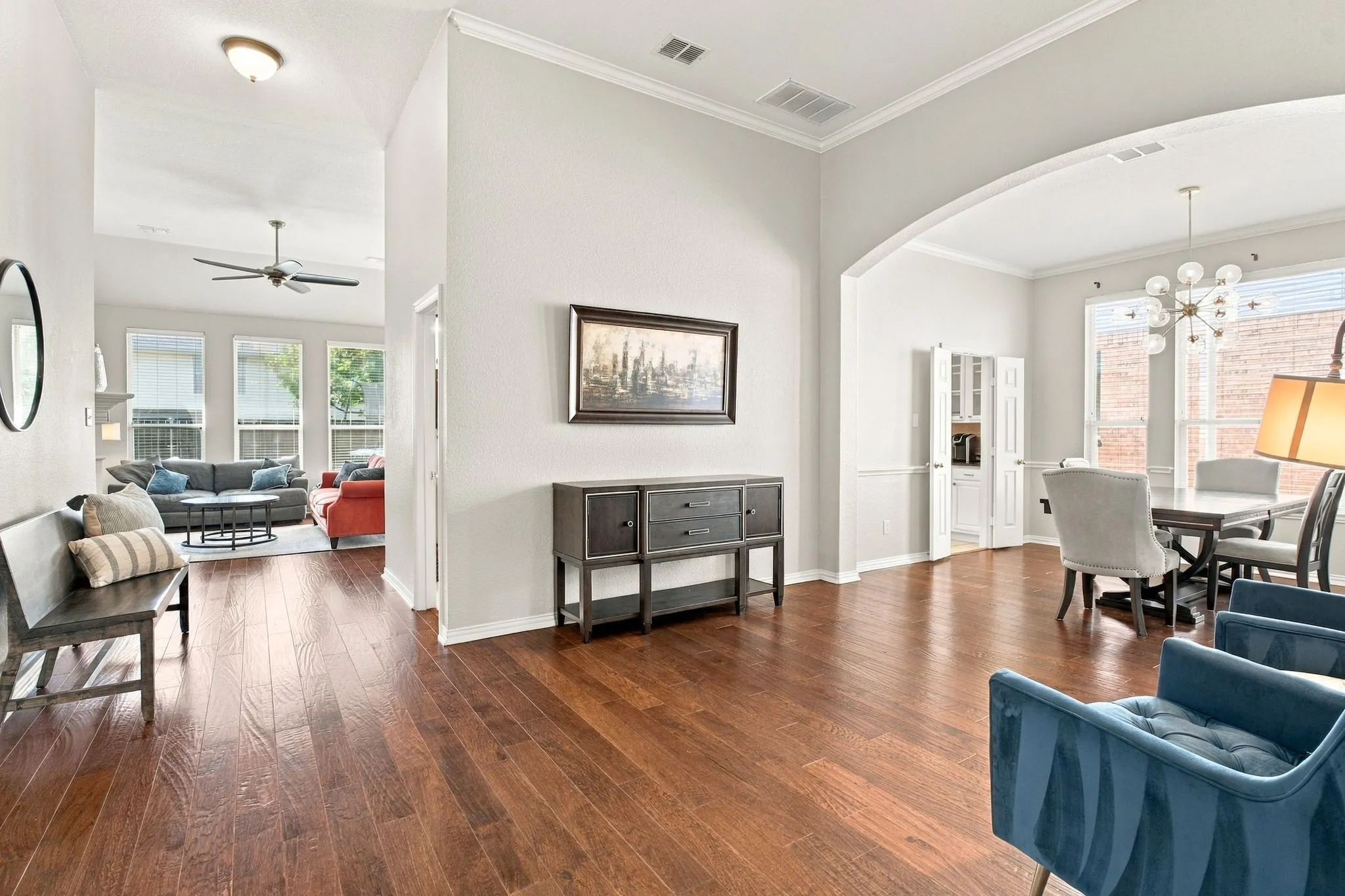 Your view as you enter the home