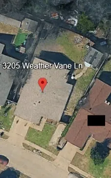 Aerial View. Indicating the property location and address