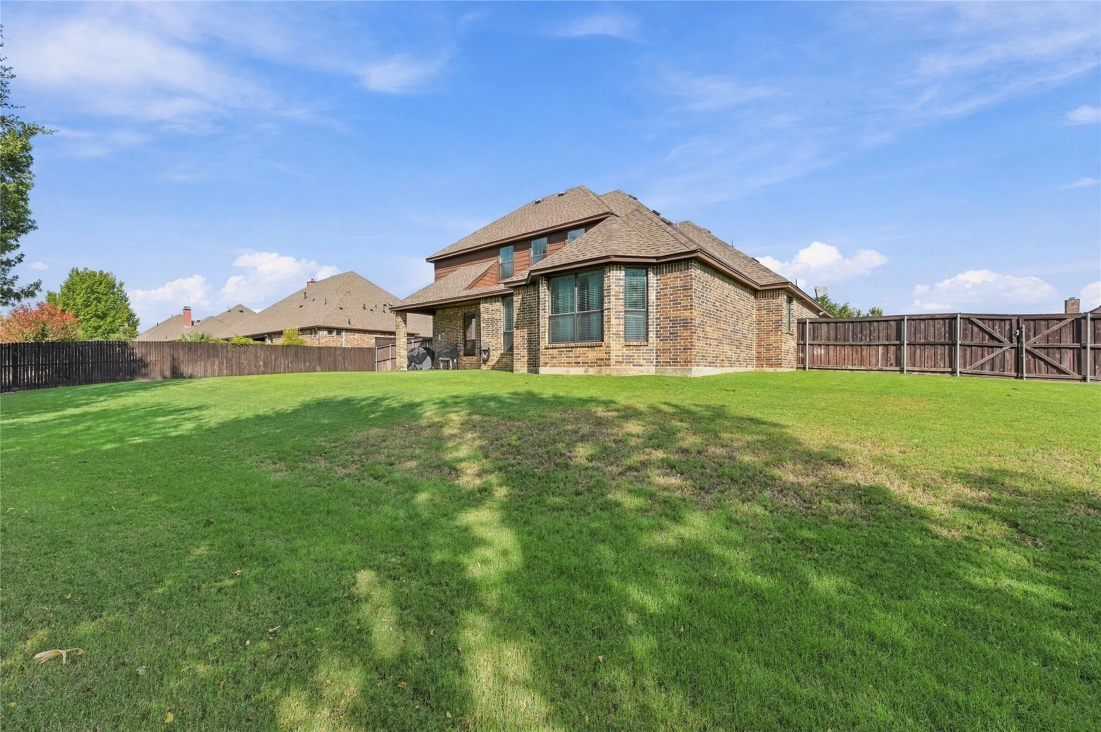 Blank canvas for however you envision your backyard