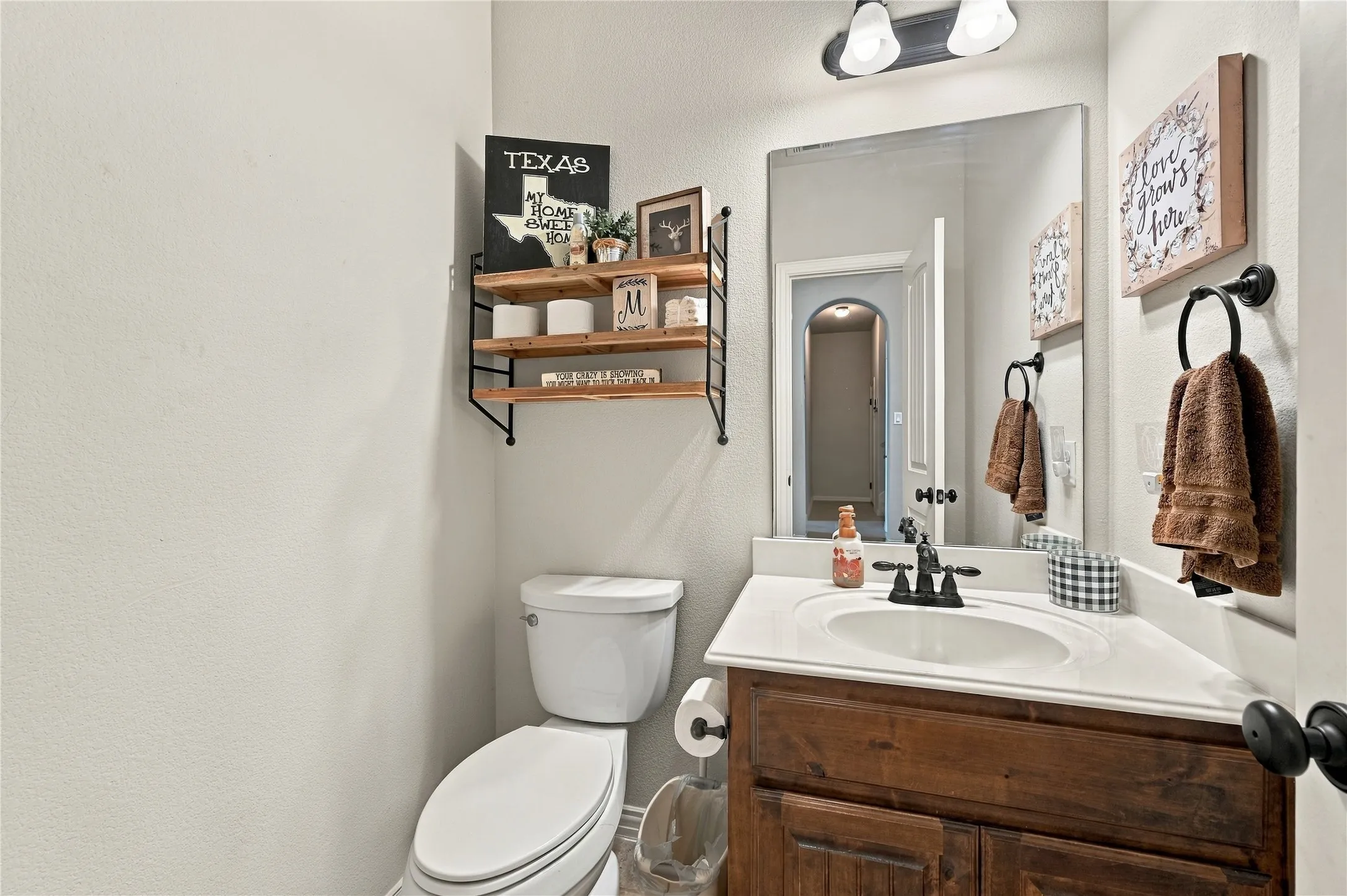 Half bath on first floor
