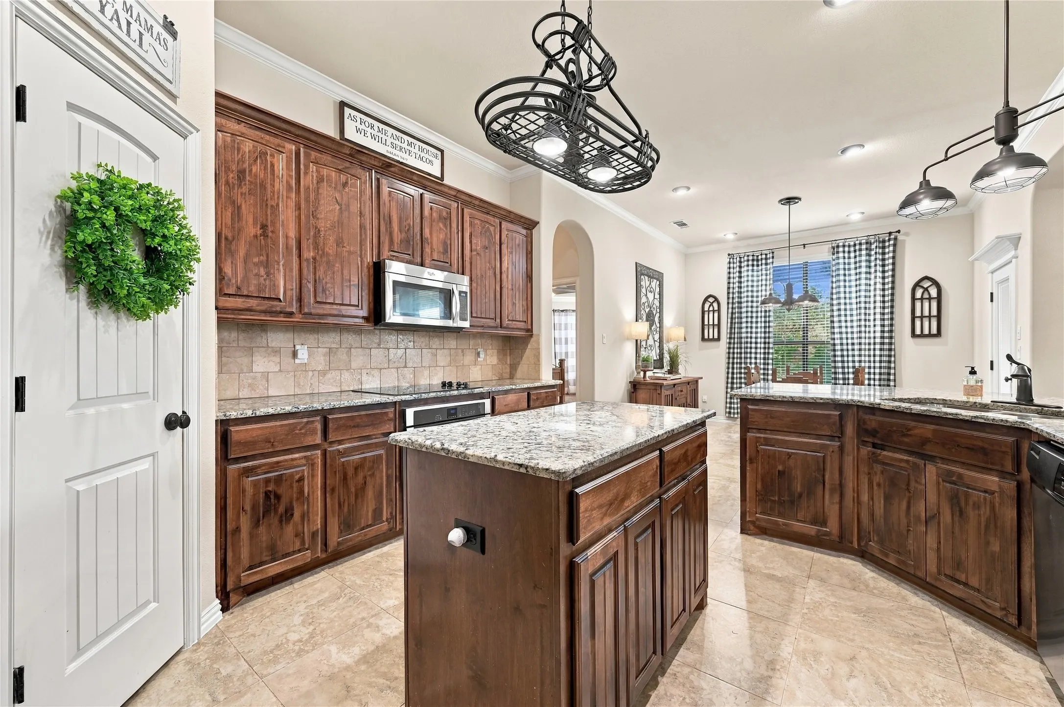 Large kitchen island