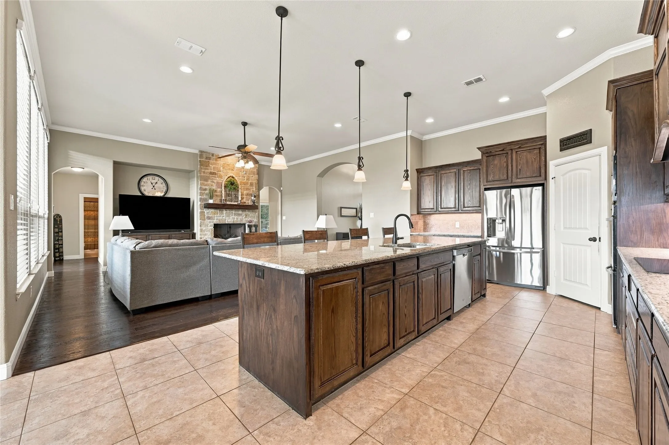 Ideal kitchen island for entertaining