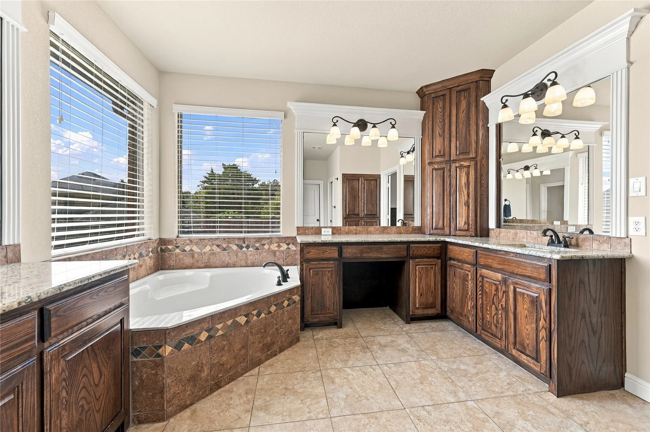 Primary bathroom with garden tub