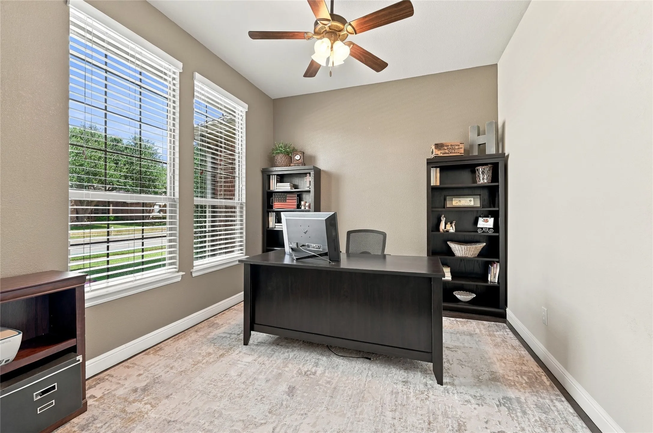 Office with double doors