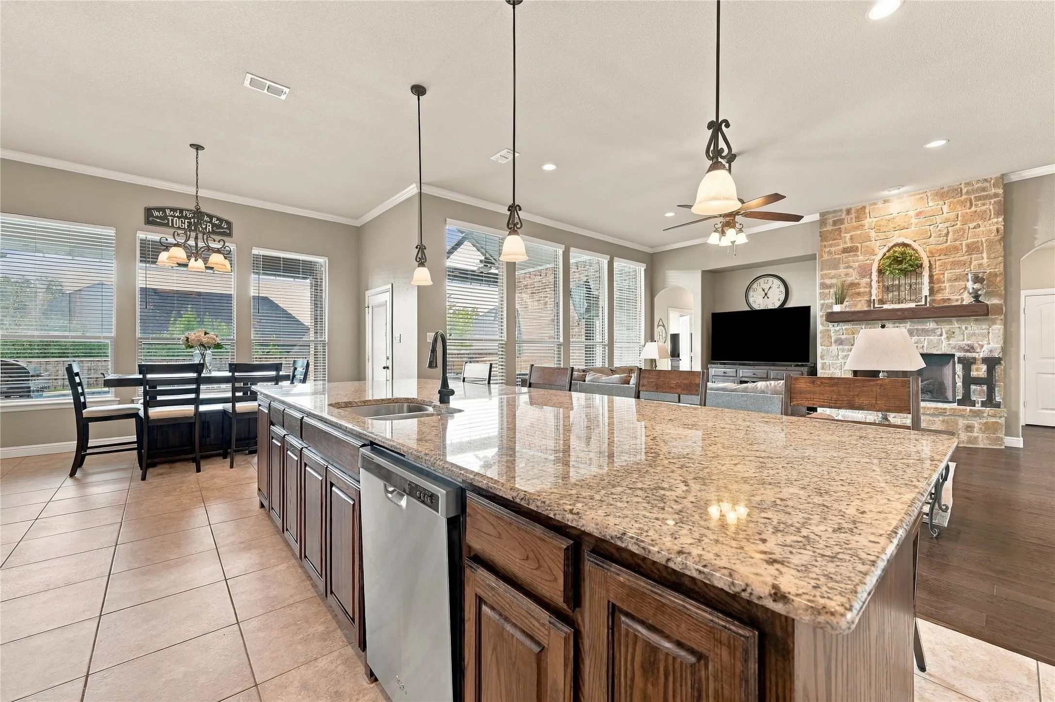 Amazing view of the backyard from the main living areas