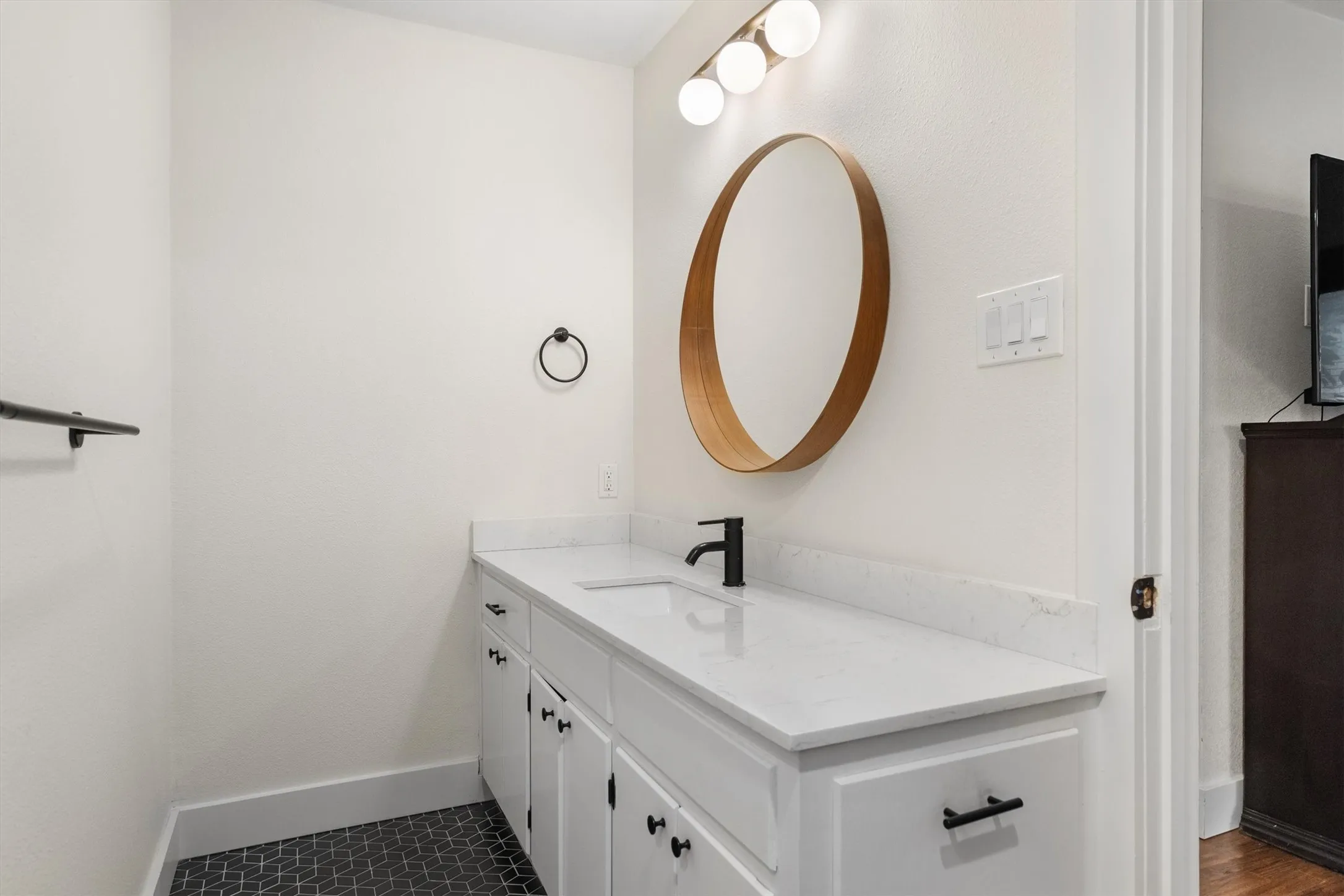 Tons of space in this primary bath.