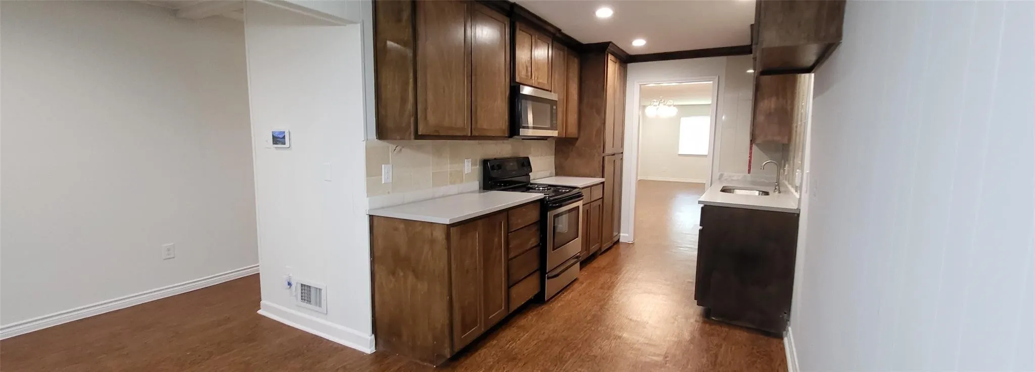 Kitchen with breakfast pass-through