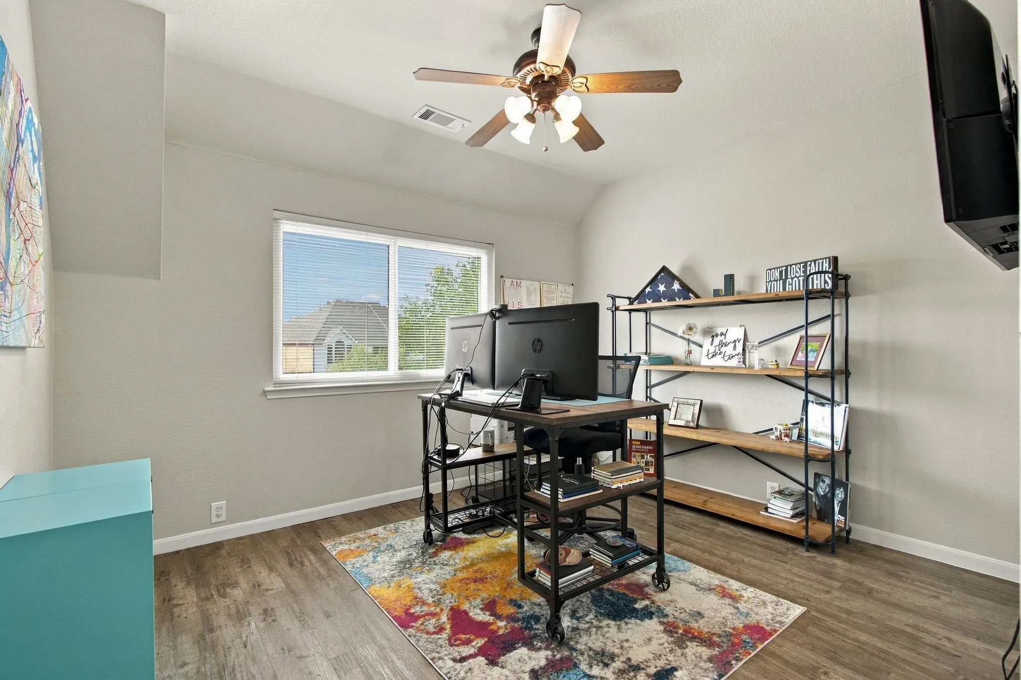 Bedroom being currently used as an Office