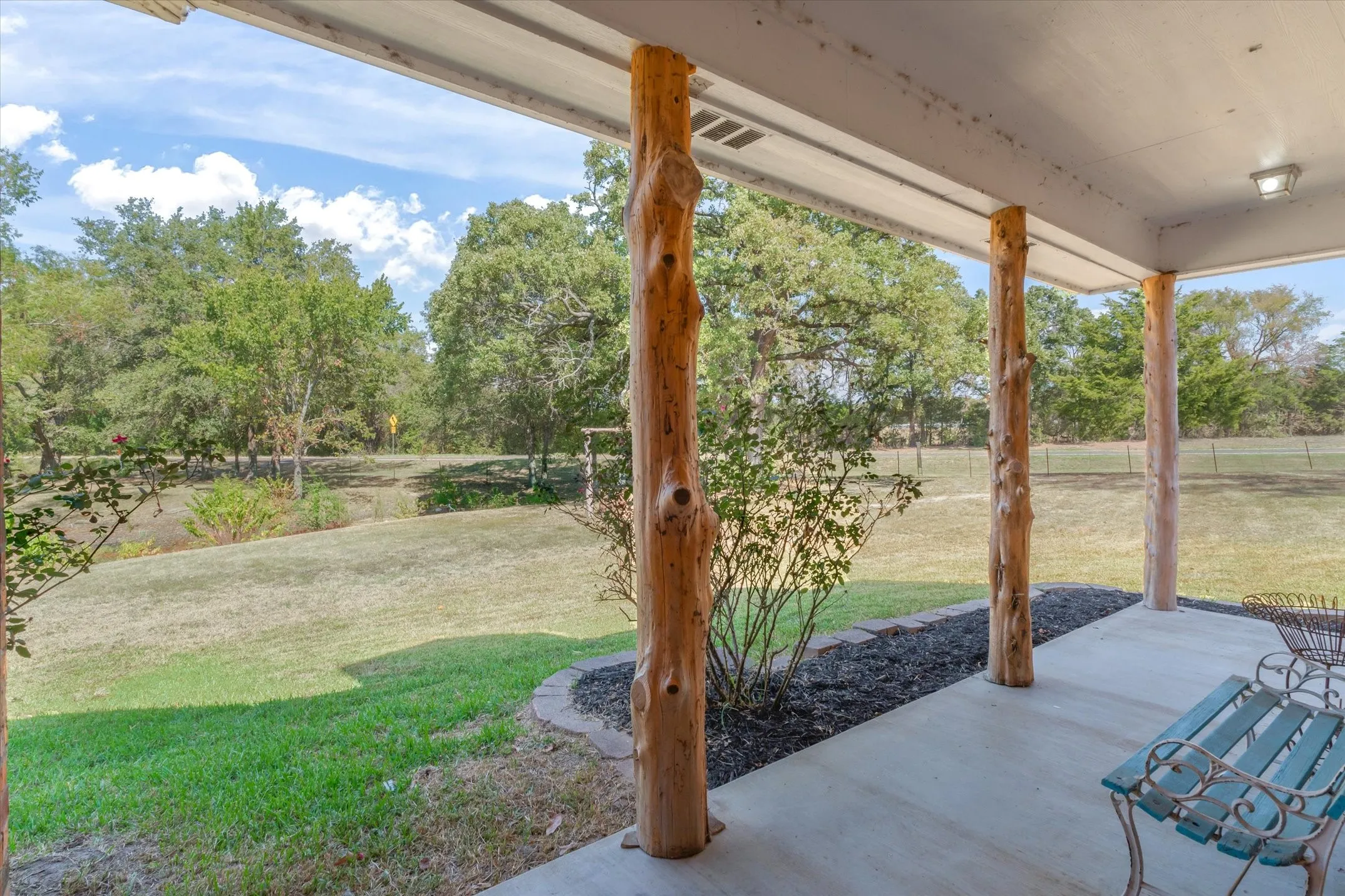 Imagine relaxing on this porch!