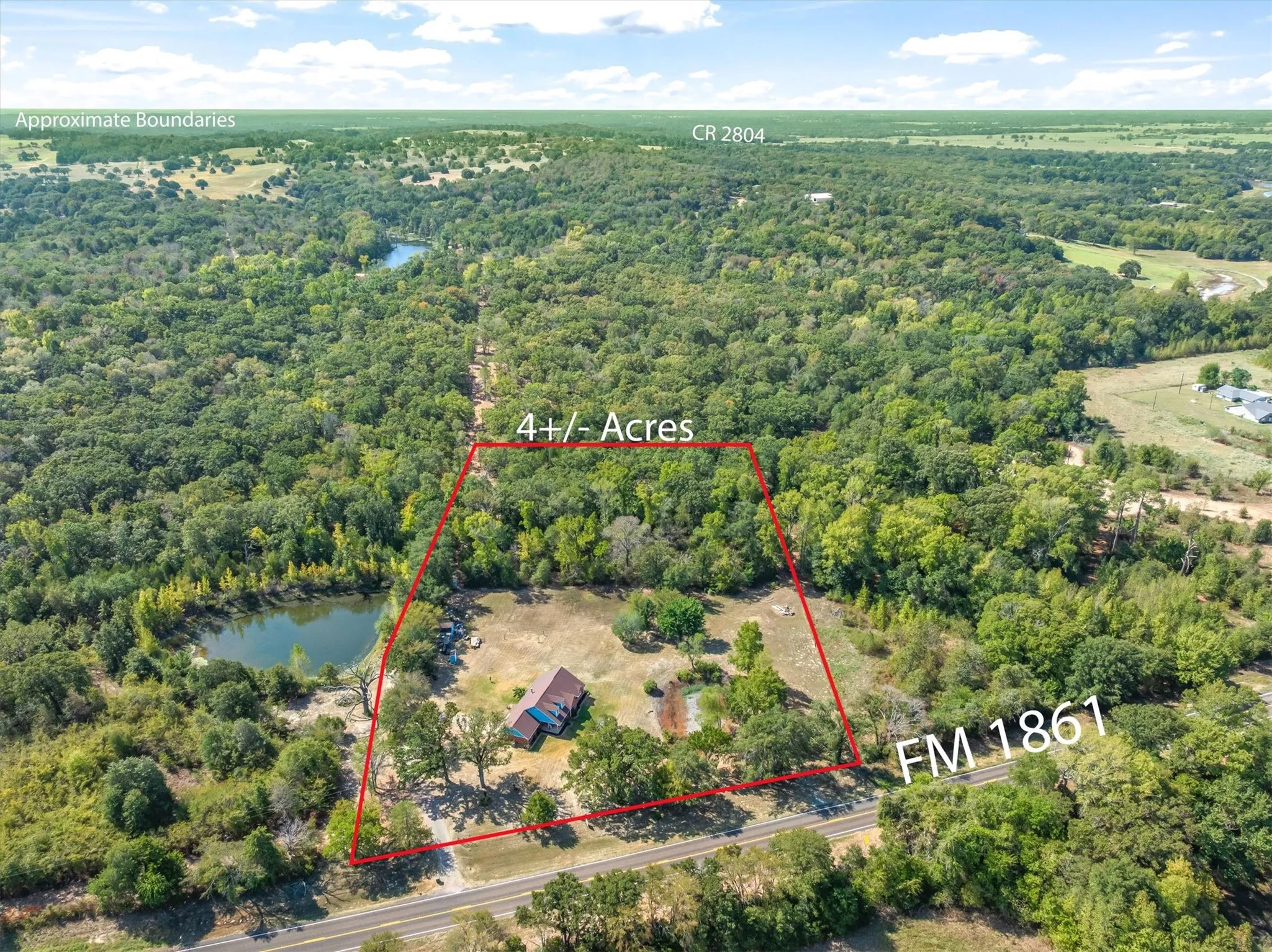 Great location in an area of nice homes and ranches
