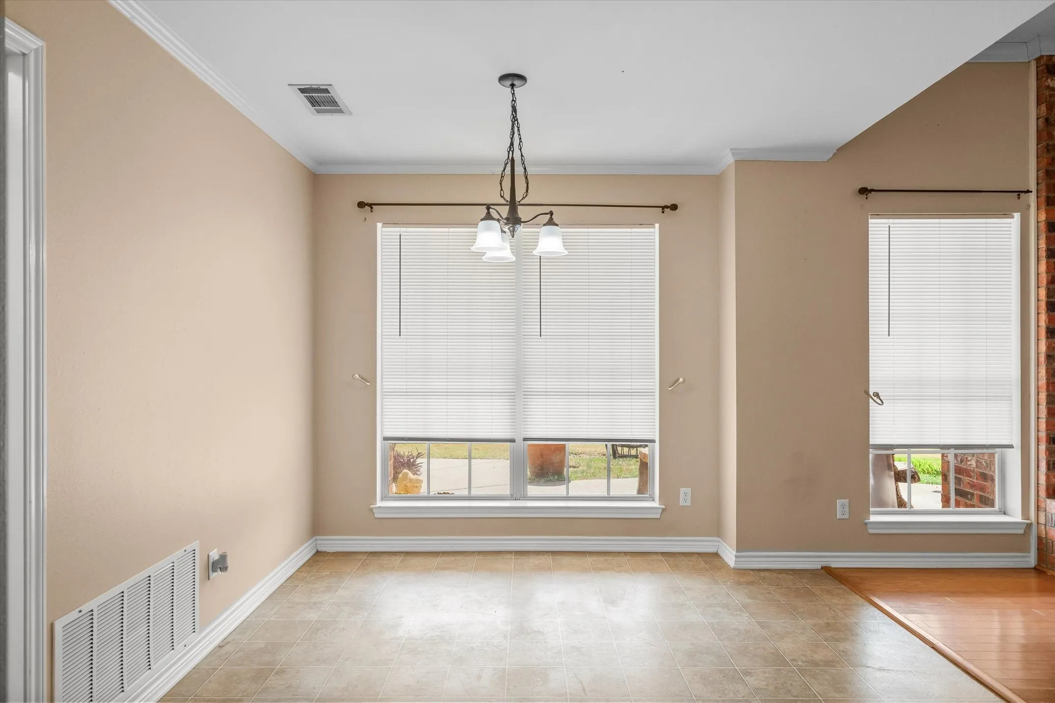 New dining room just off the kitchen