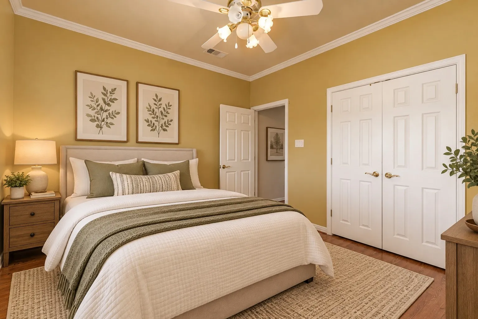 Secondary bedroom virtually staged