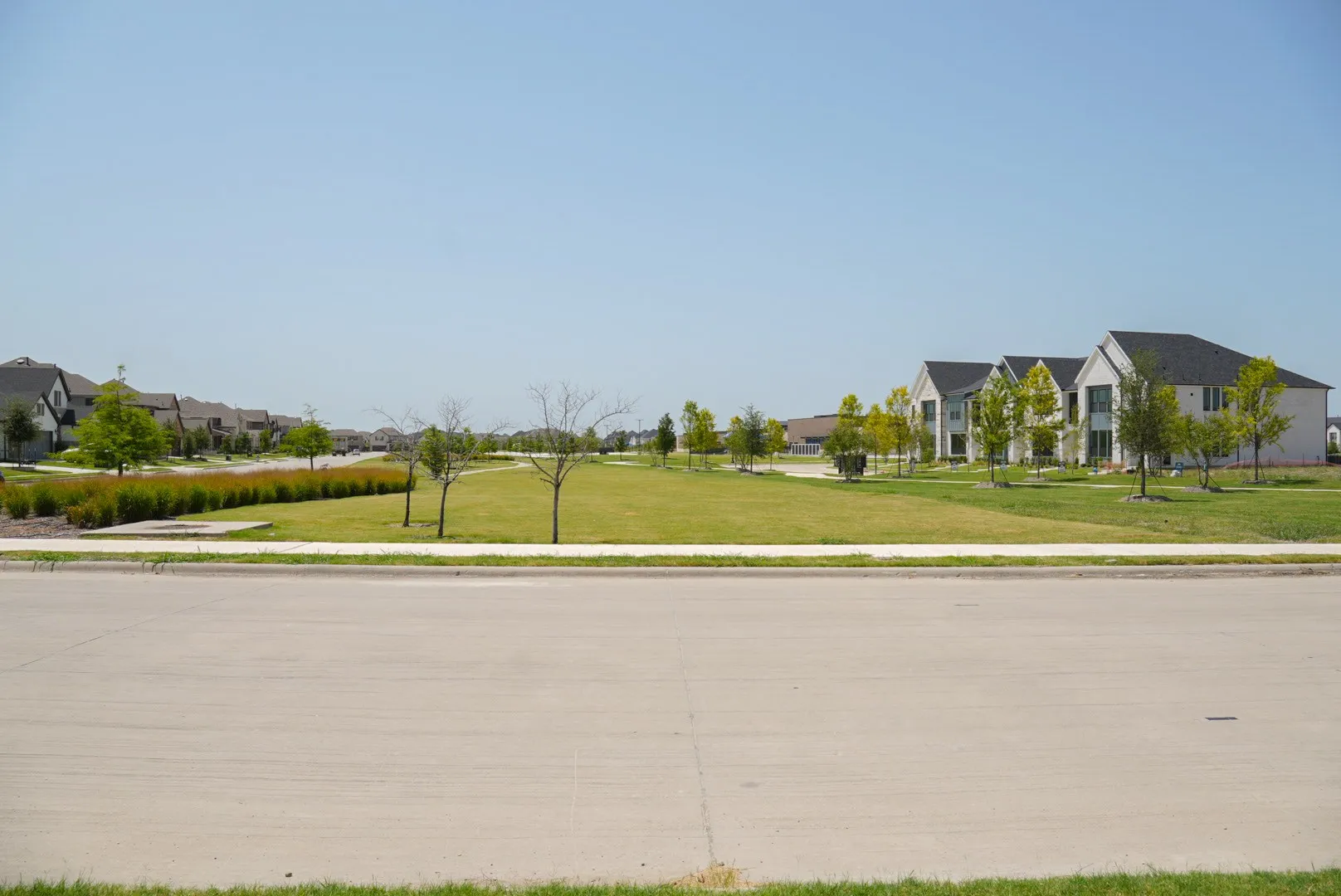 Located right across greenspace and walking paths