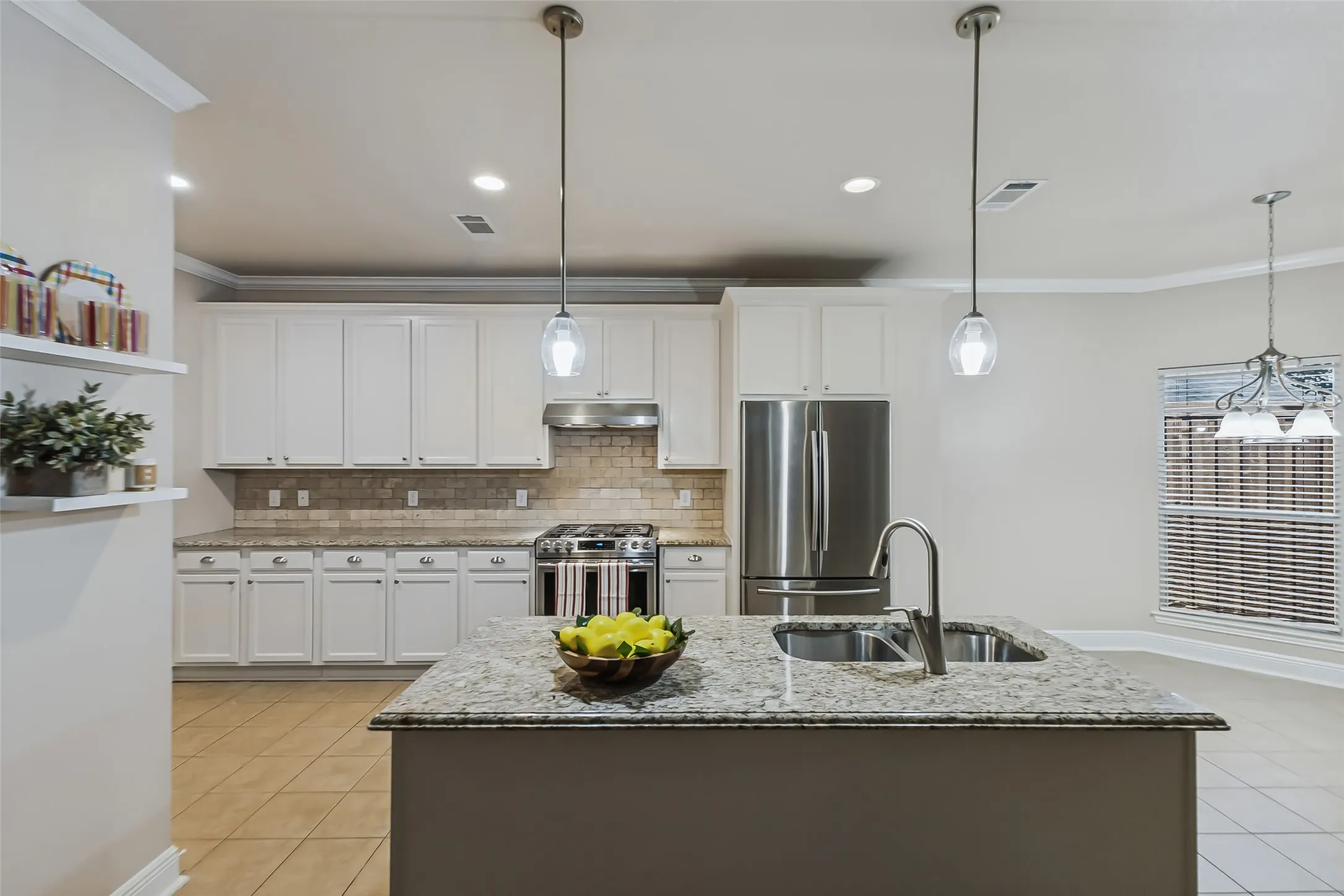 Beautiful updated kitchen with kitchen island