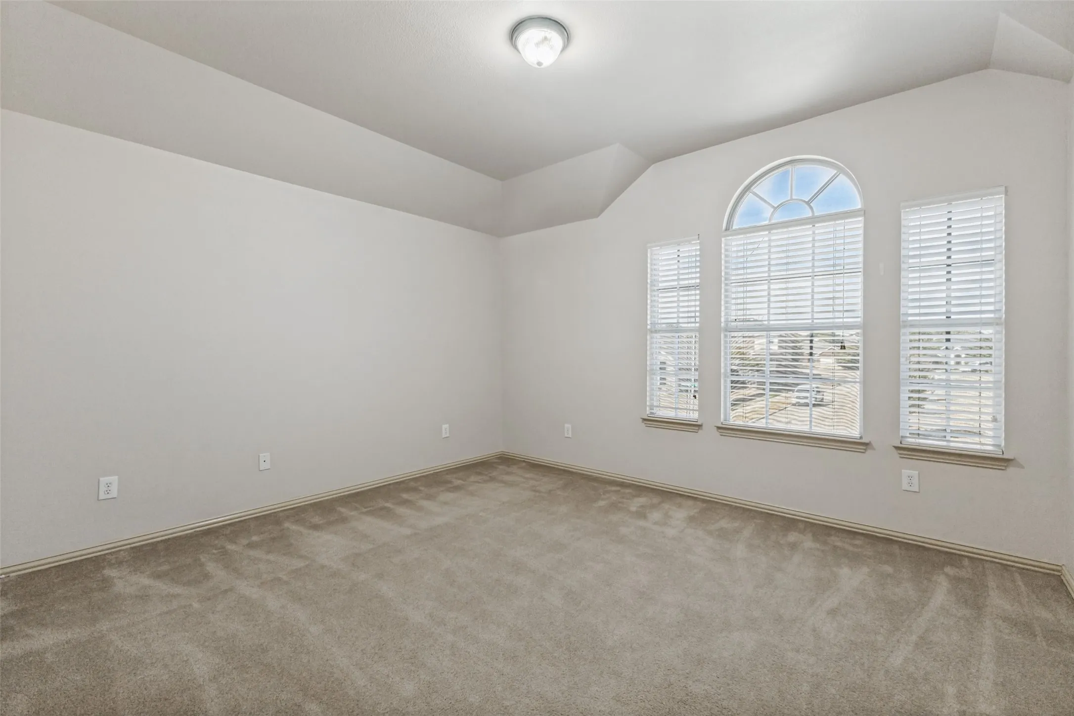 Upstairs bedroom facing front of home