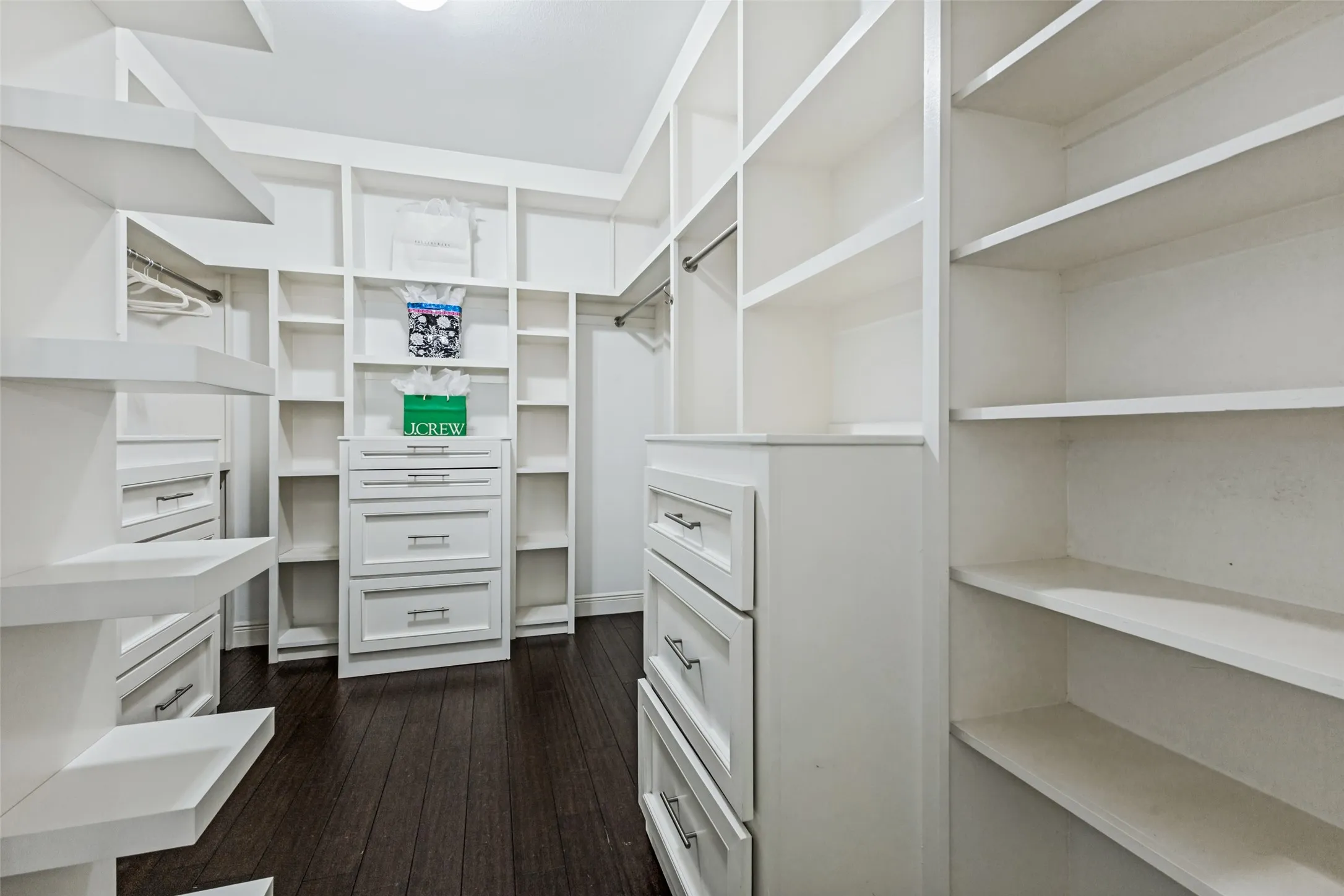Custom closet for primary bedroom is a "wow"!