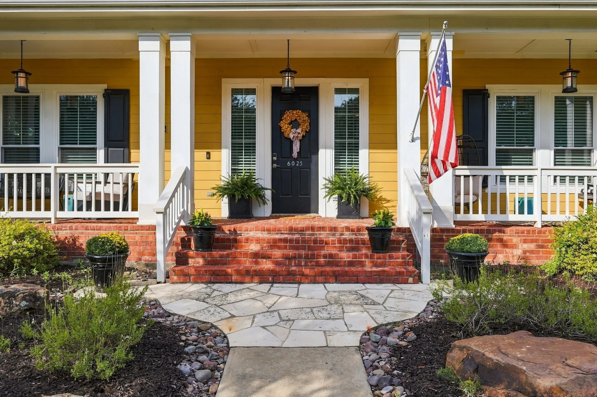 Inviting front porch