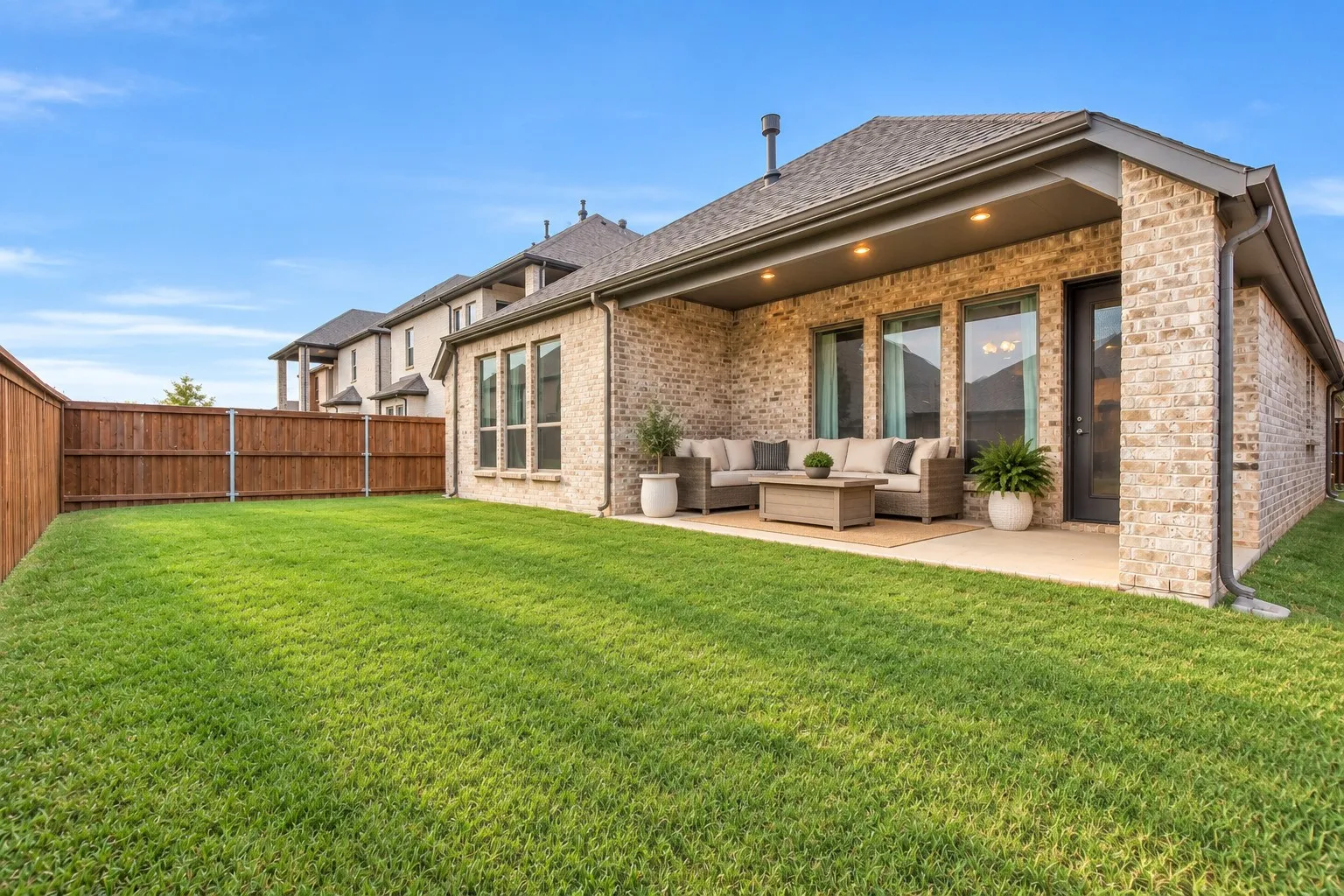 Virtual Staging of Backyard