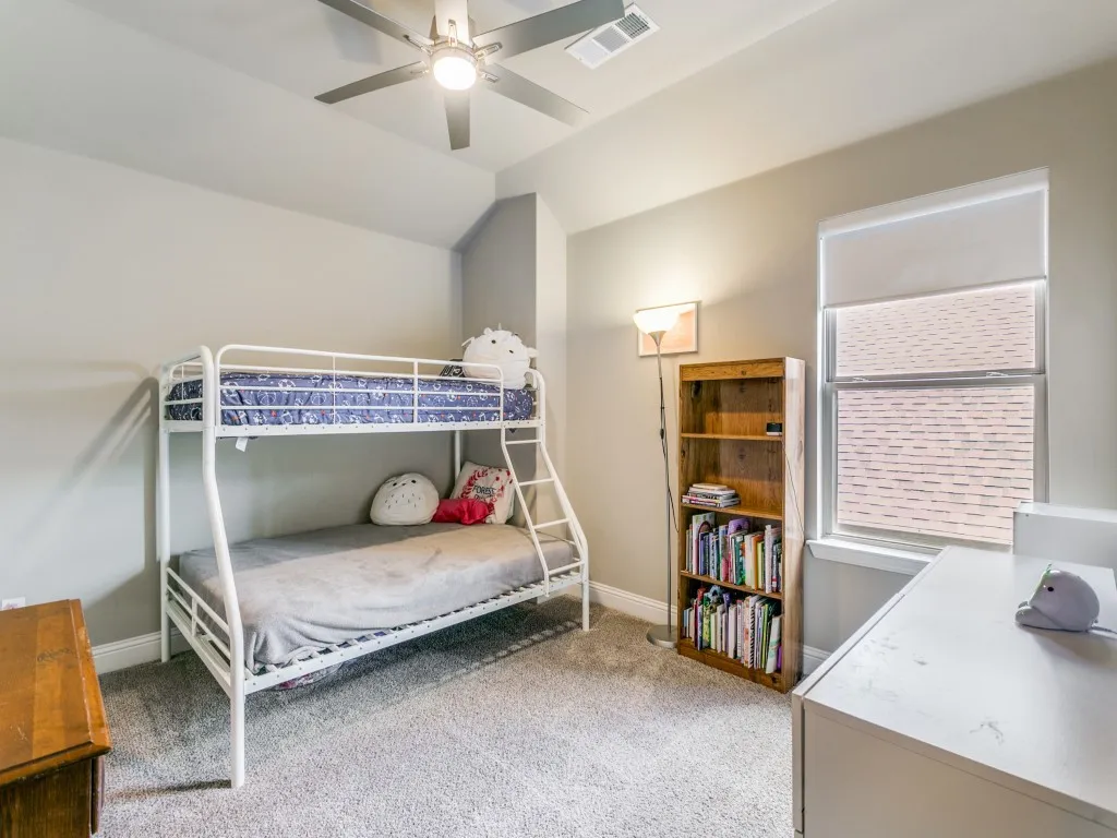 Spacious secondary bedrooms with walk-in closet