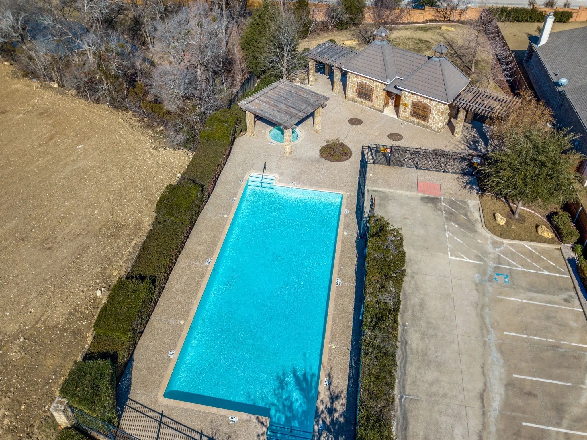 Another view of the second neighborhood pool