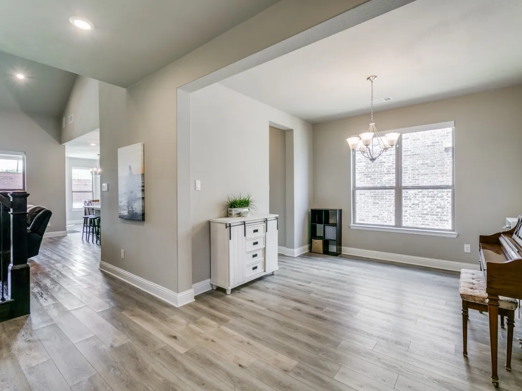 Elegant formal dining area