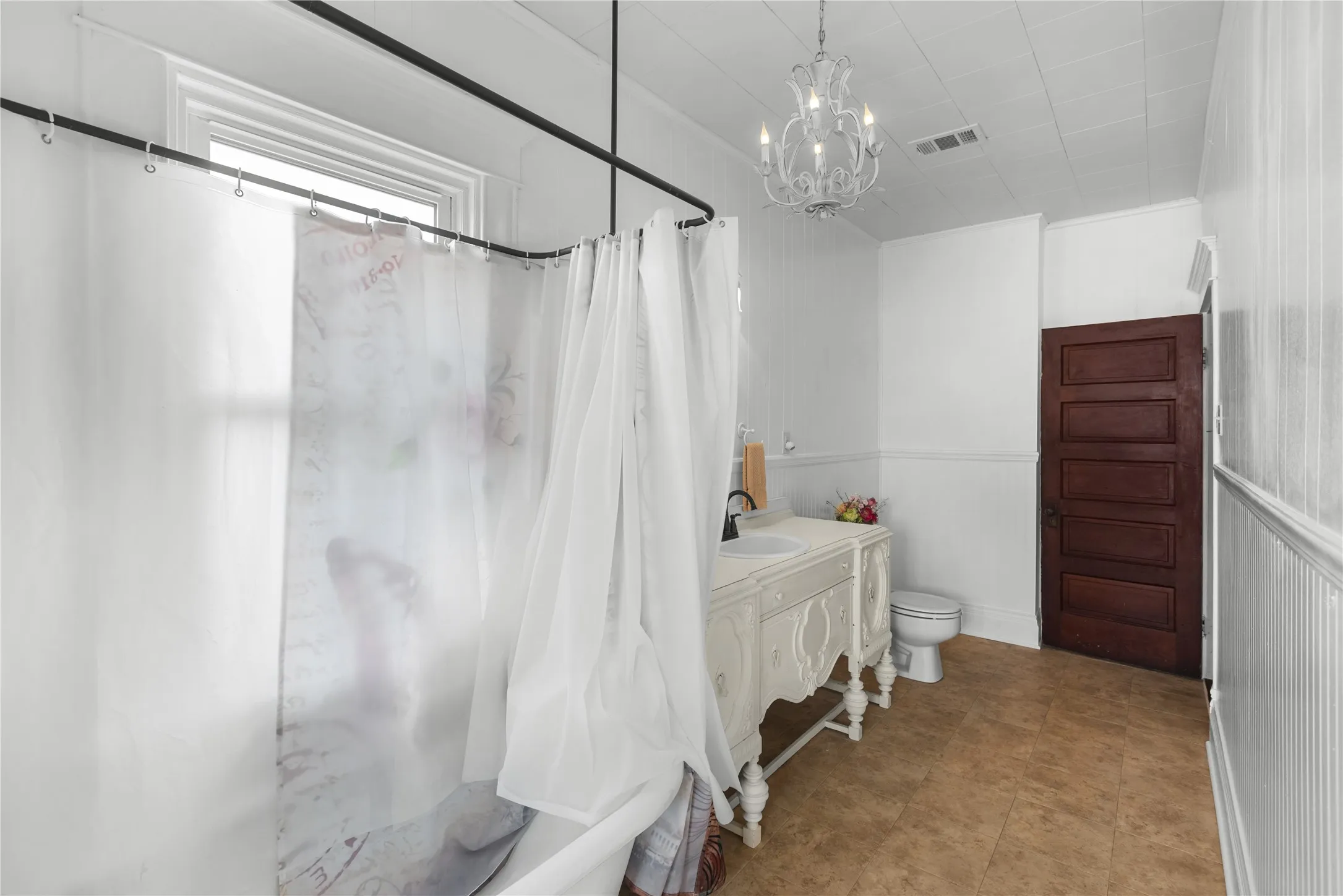 White beadboard wainscoting and wall paneling