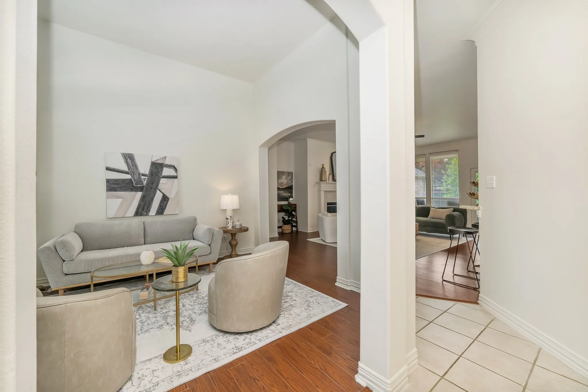 Entr\y showing formal living room