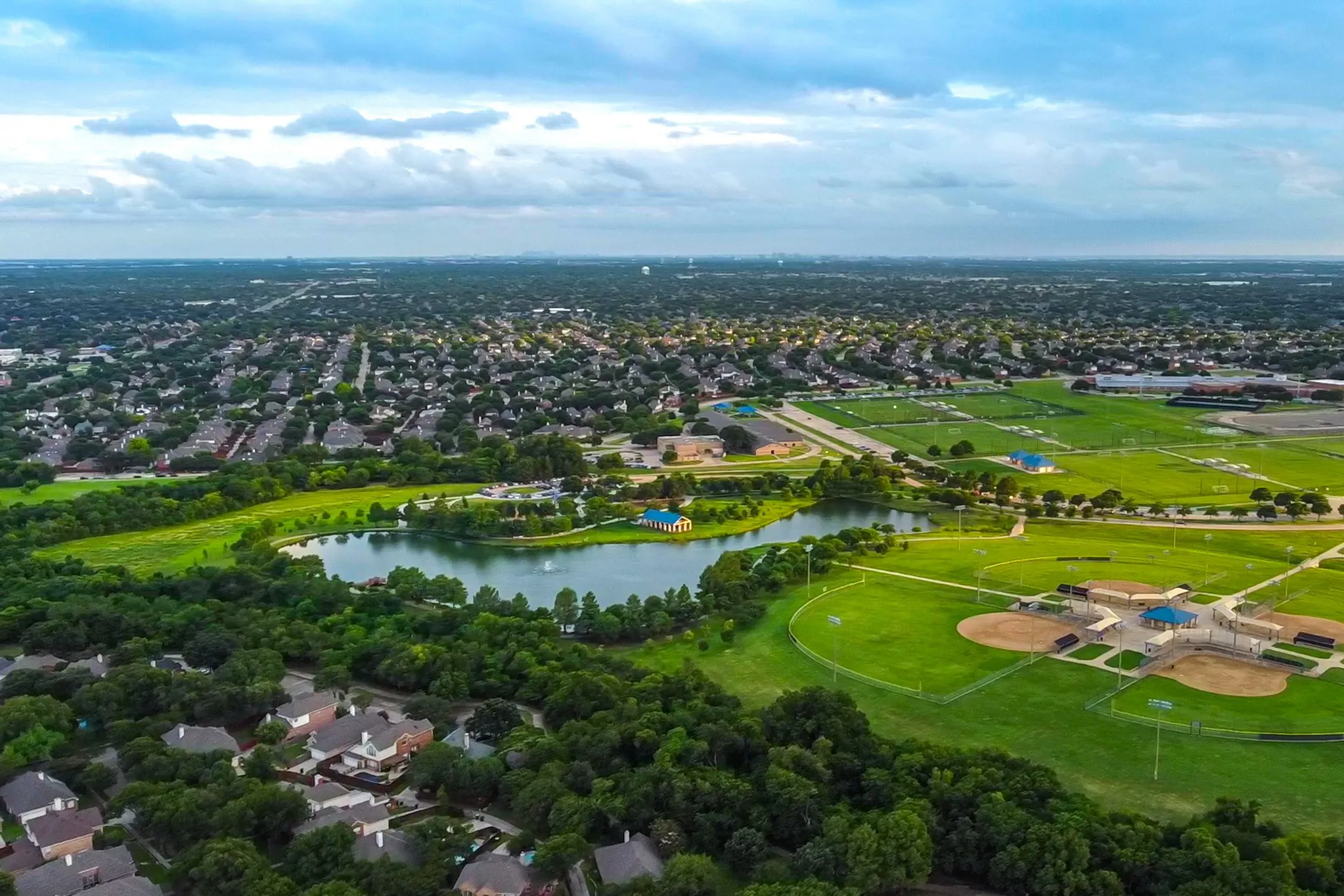 Russell Creek Park across the street
