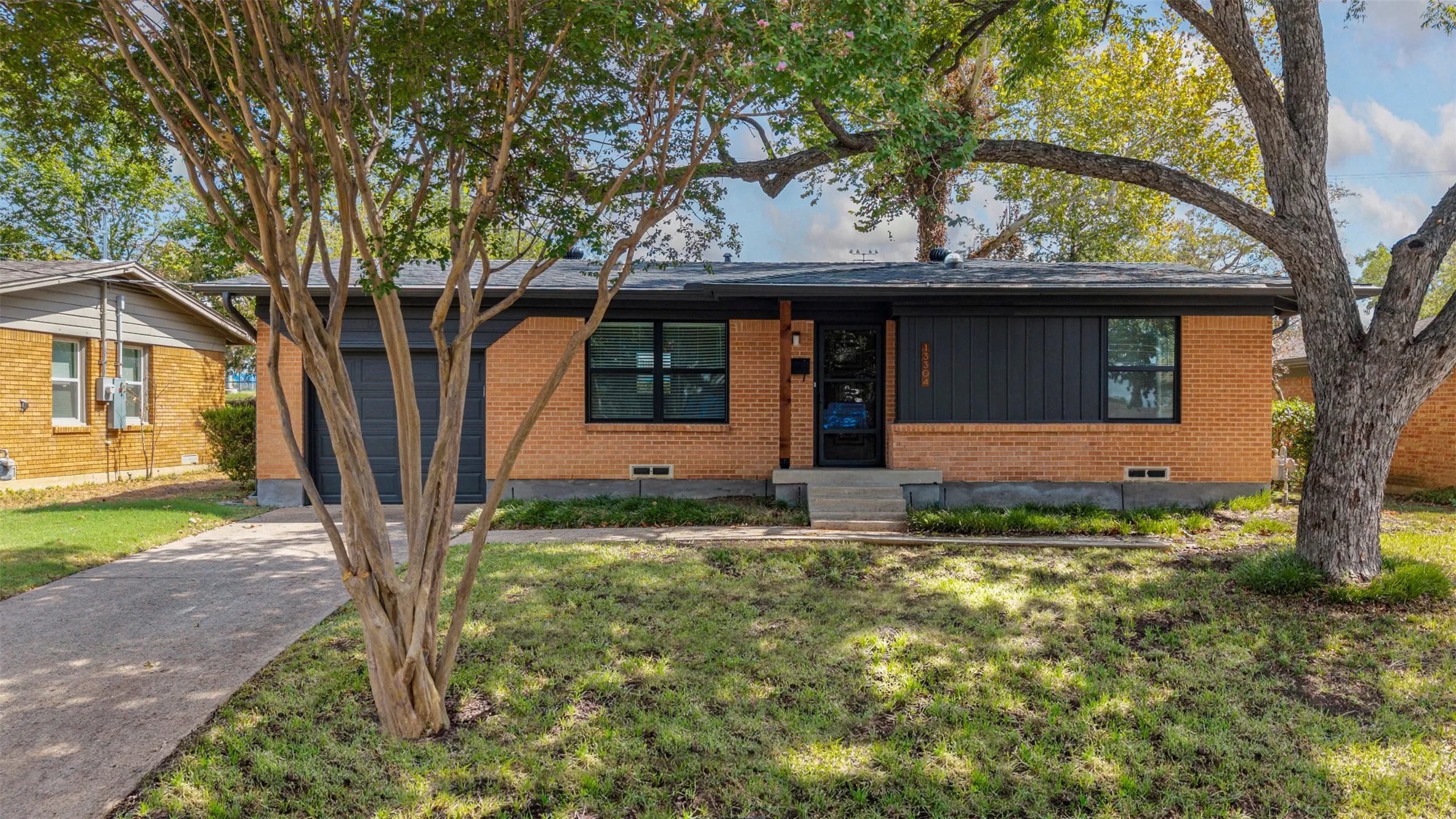 Zyosia grass was just installed in front yard. Sprinkler system in the front.