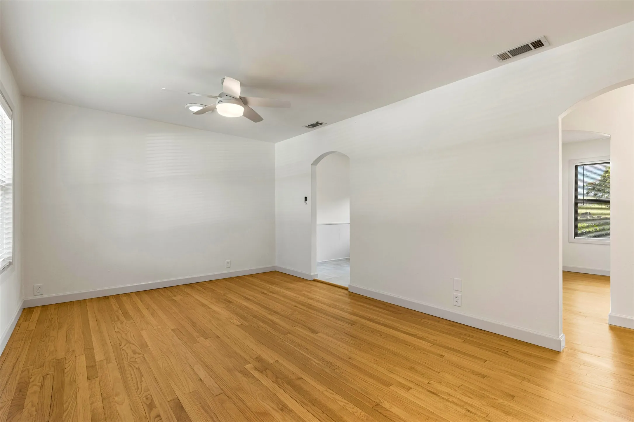 Living room view right when opening the front door.