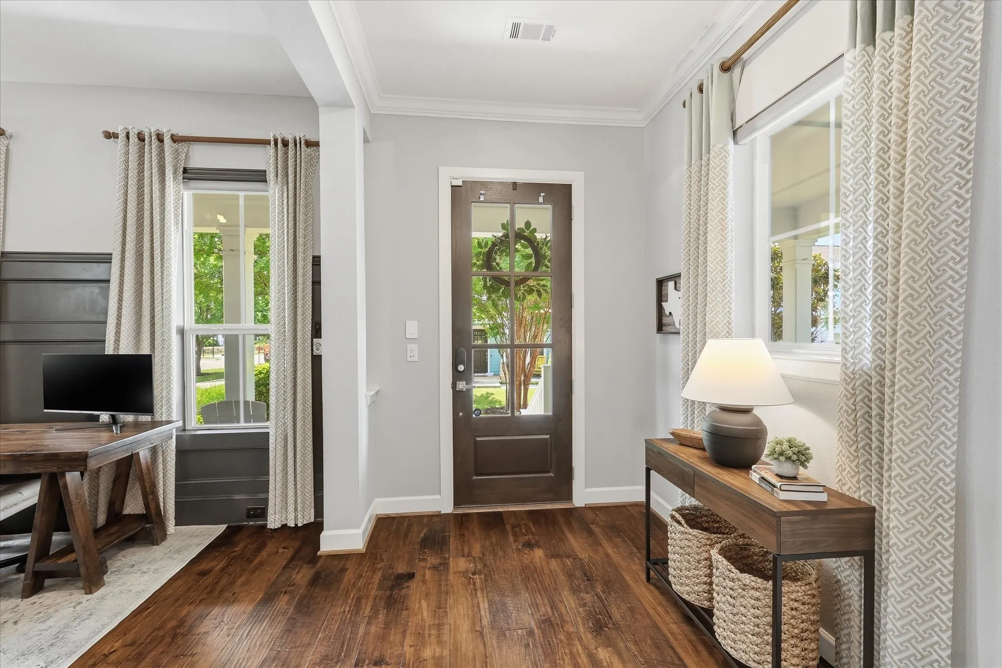 Beautiful flooring as you enter the property