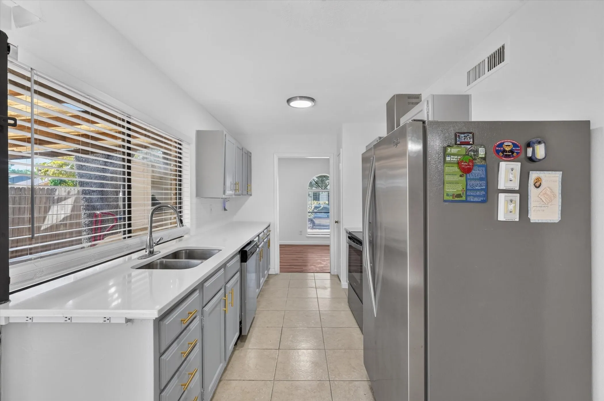 Kitchen with quartz countertops
