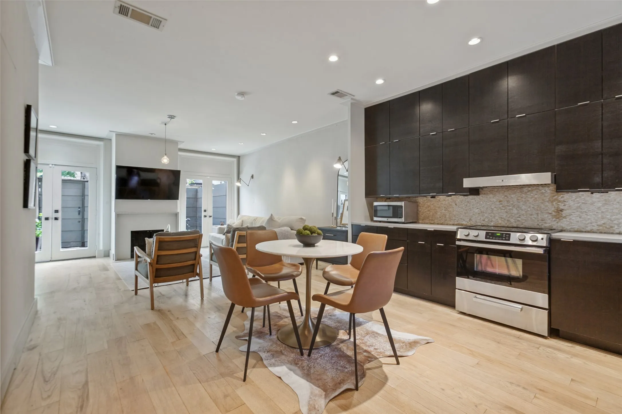 Cabinetry offers great storage