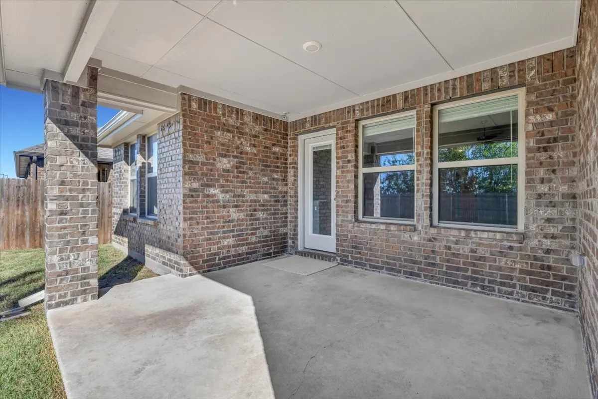 Relaxing rear covered patio