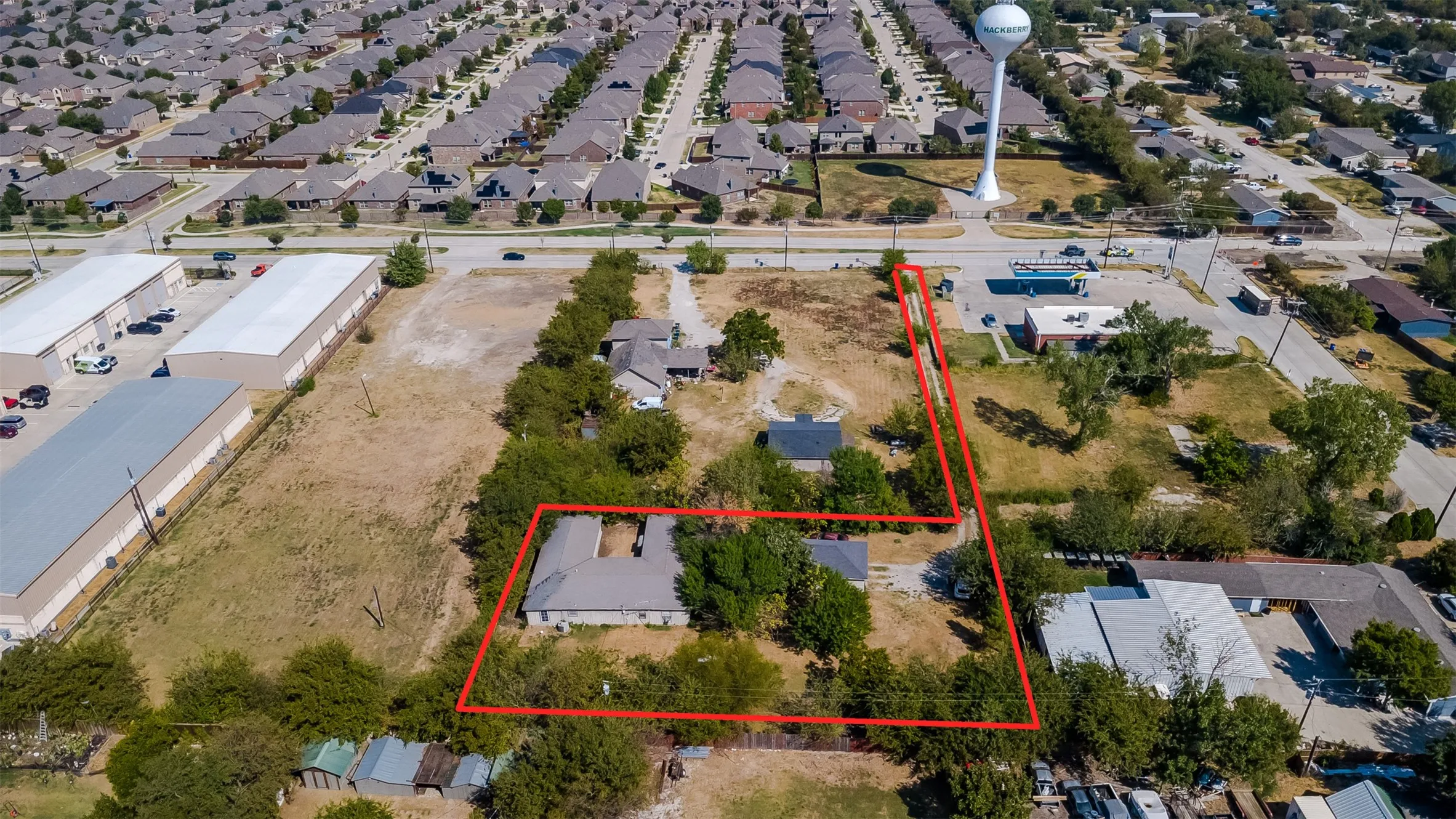 .51 Acre Flag Lot in Hackberry.  Little Elm Schools
