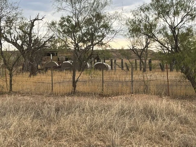 fenced lot
