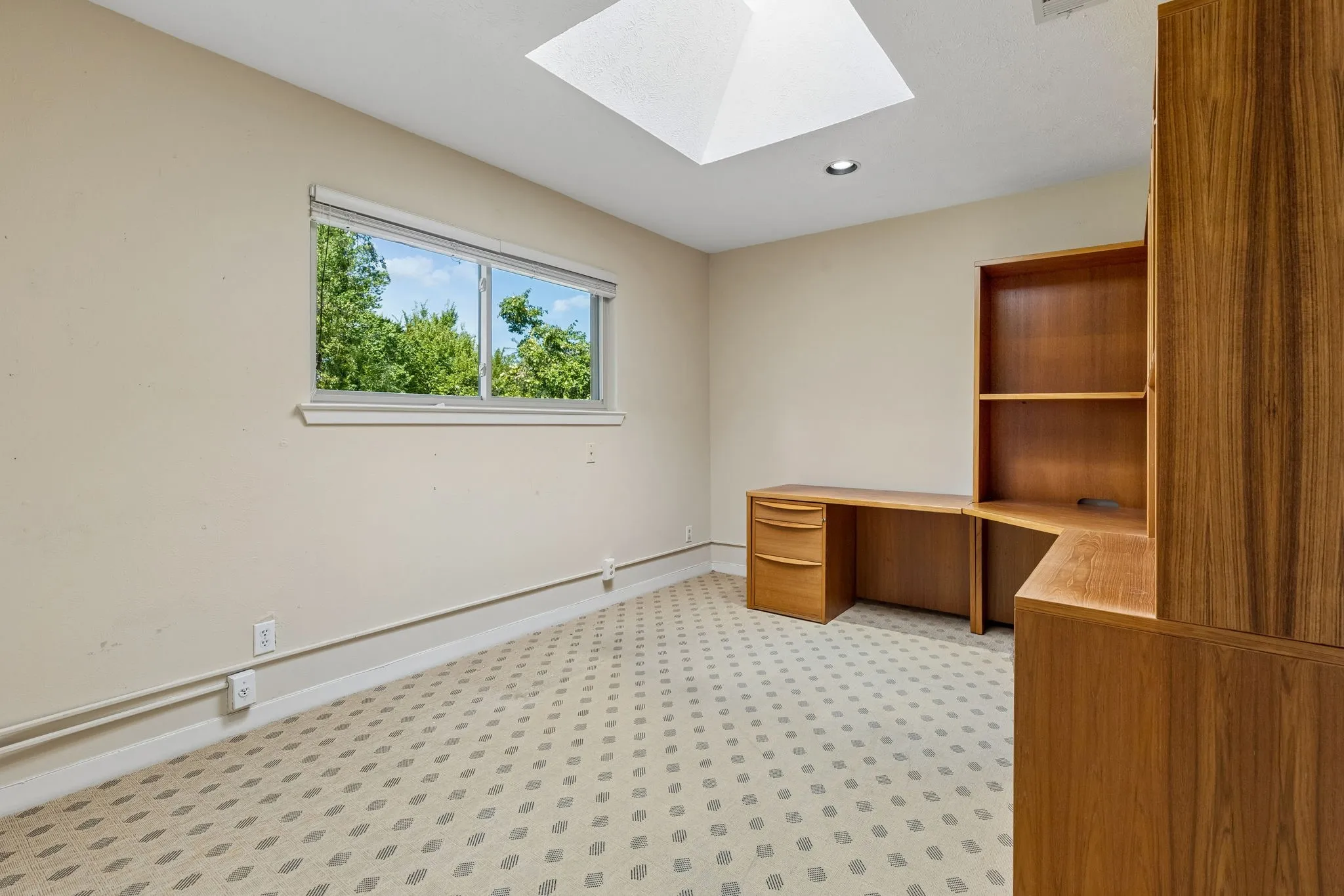 Bedroom upstairs that was used as an office.