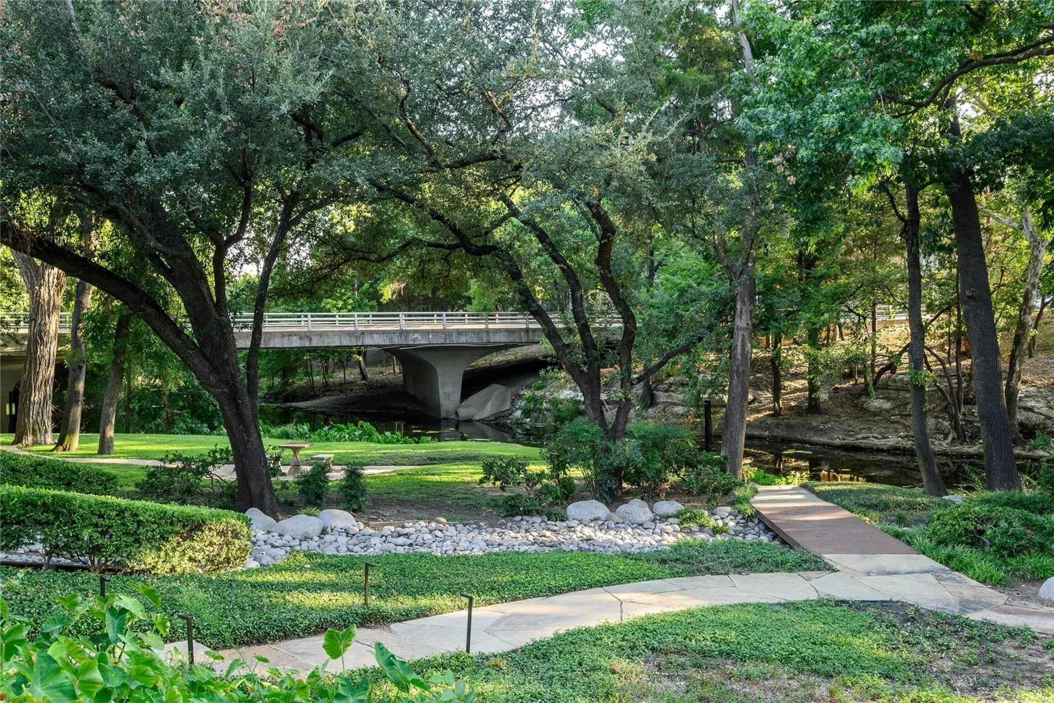 Large private park exclusive to Christopher Place