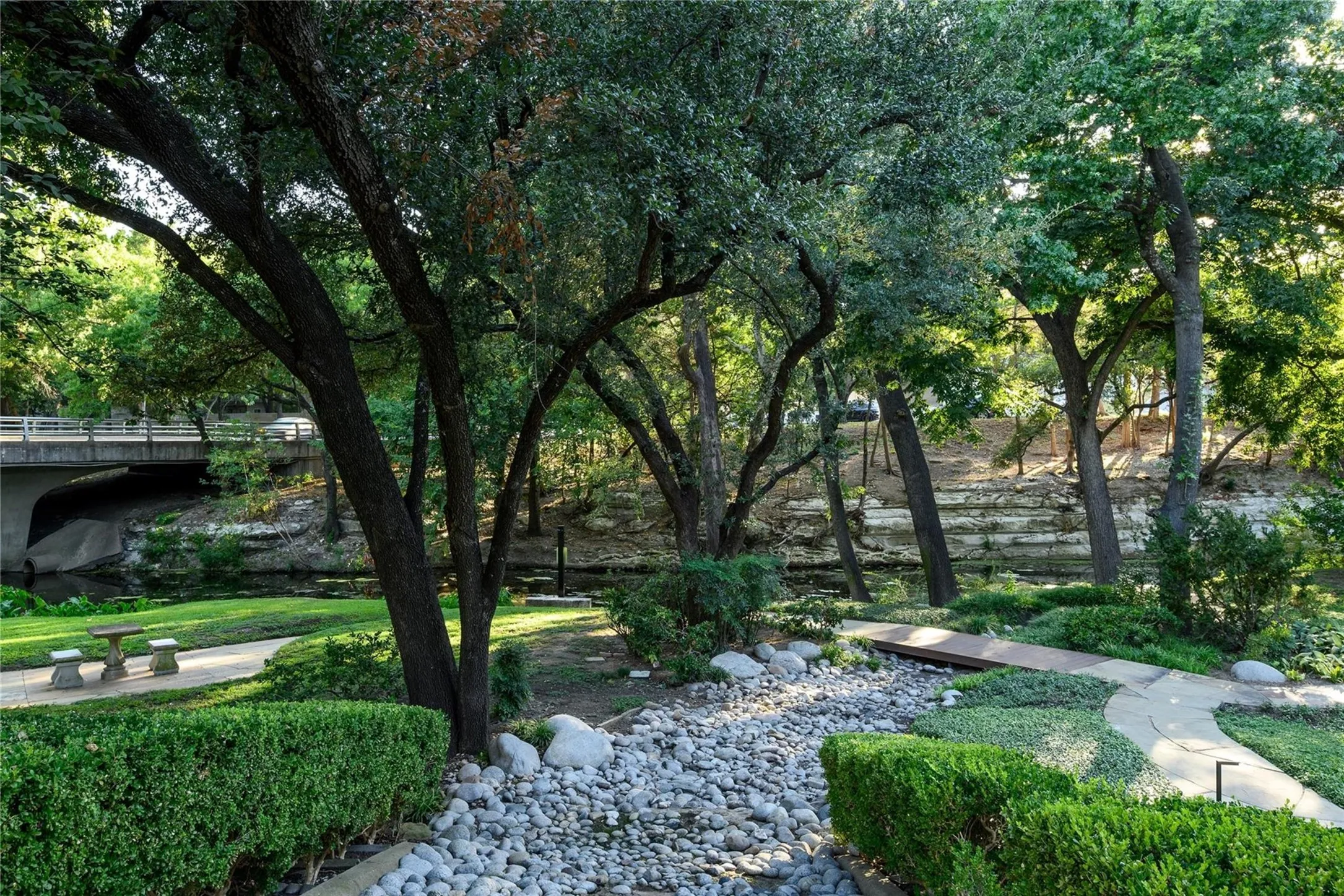 Large private park exclusive to Christopher Place