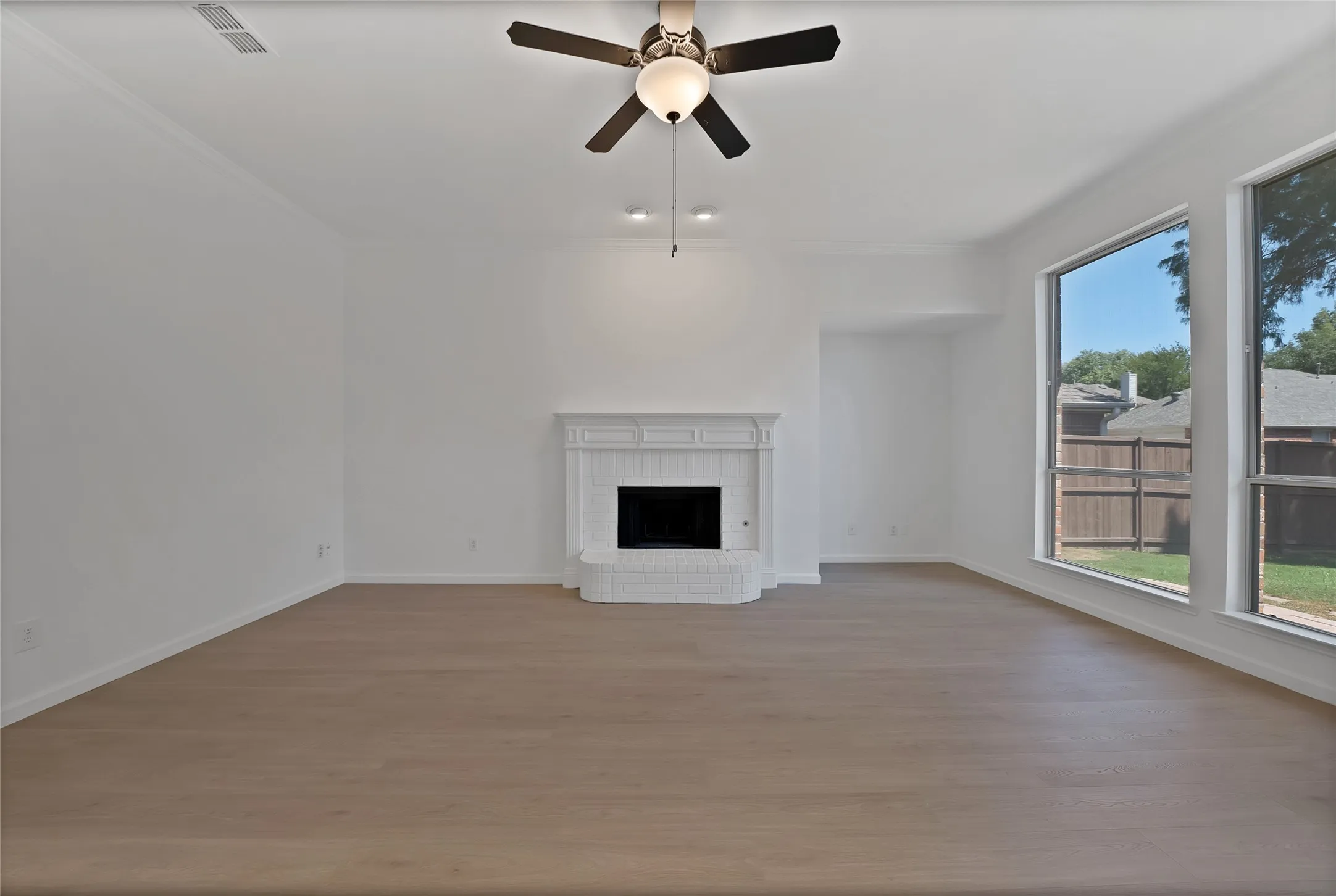 Good wall space for furniture placement.
