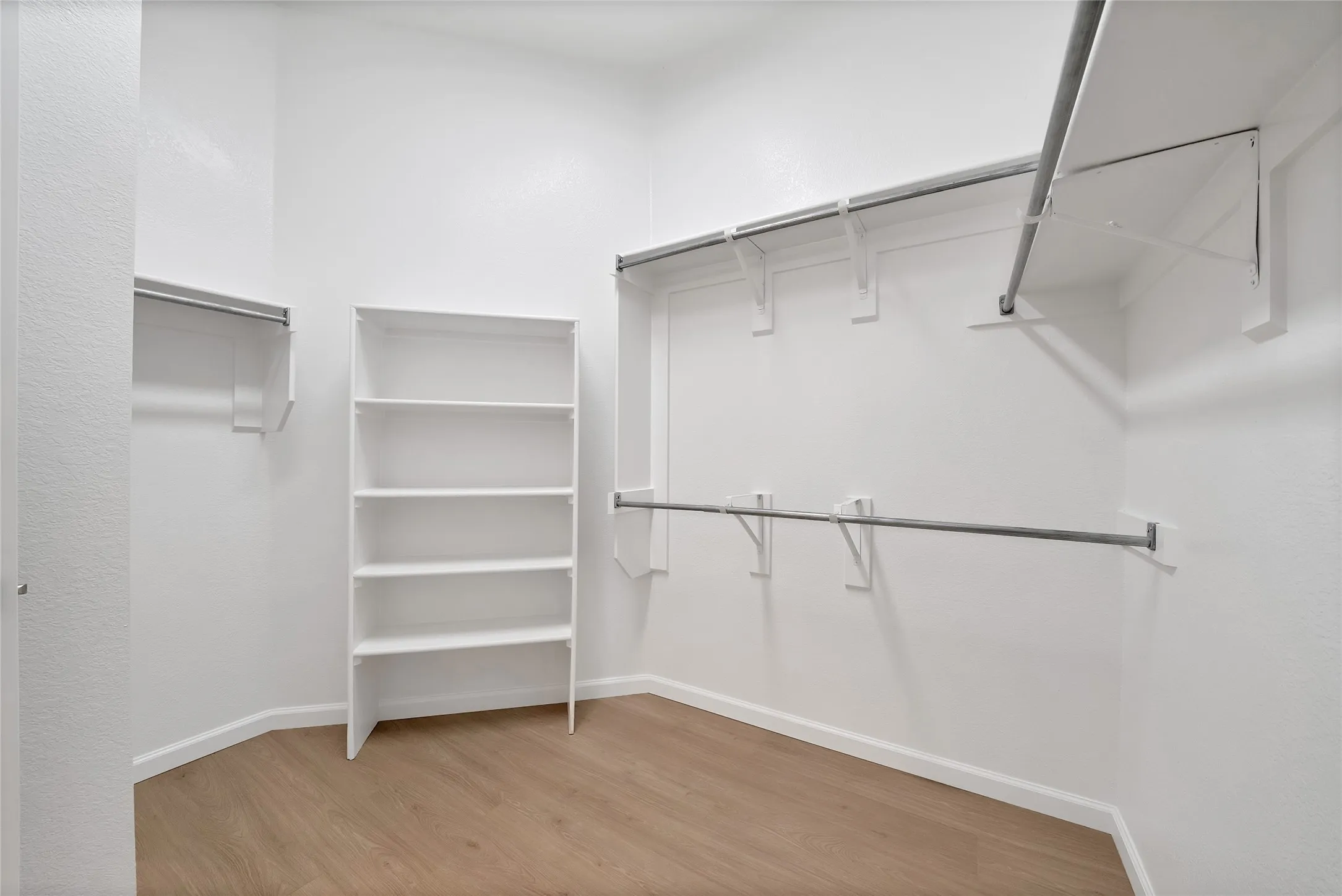 Spacious walk in closet