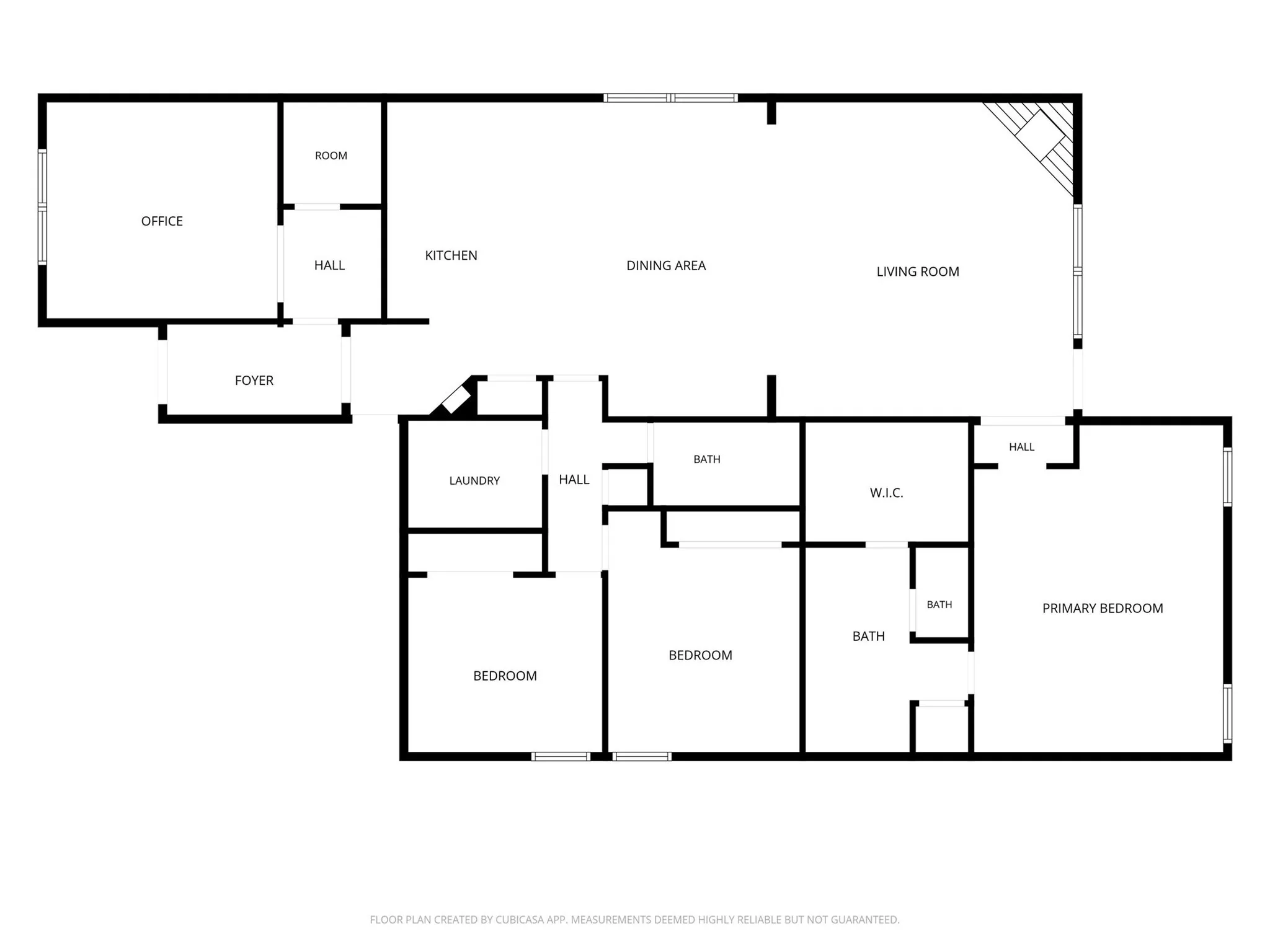 Floor plan is deemed highly reliable but not guaranteed.
