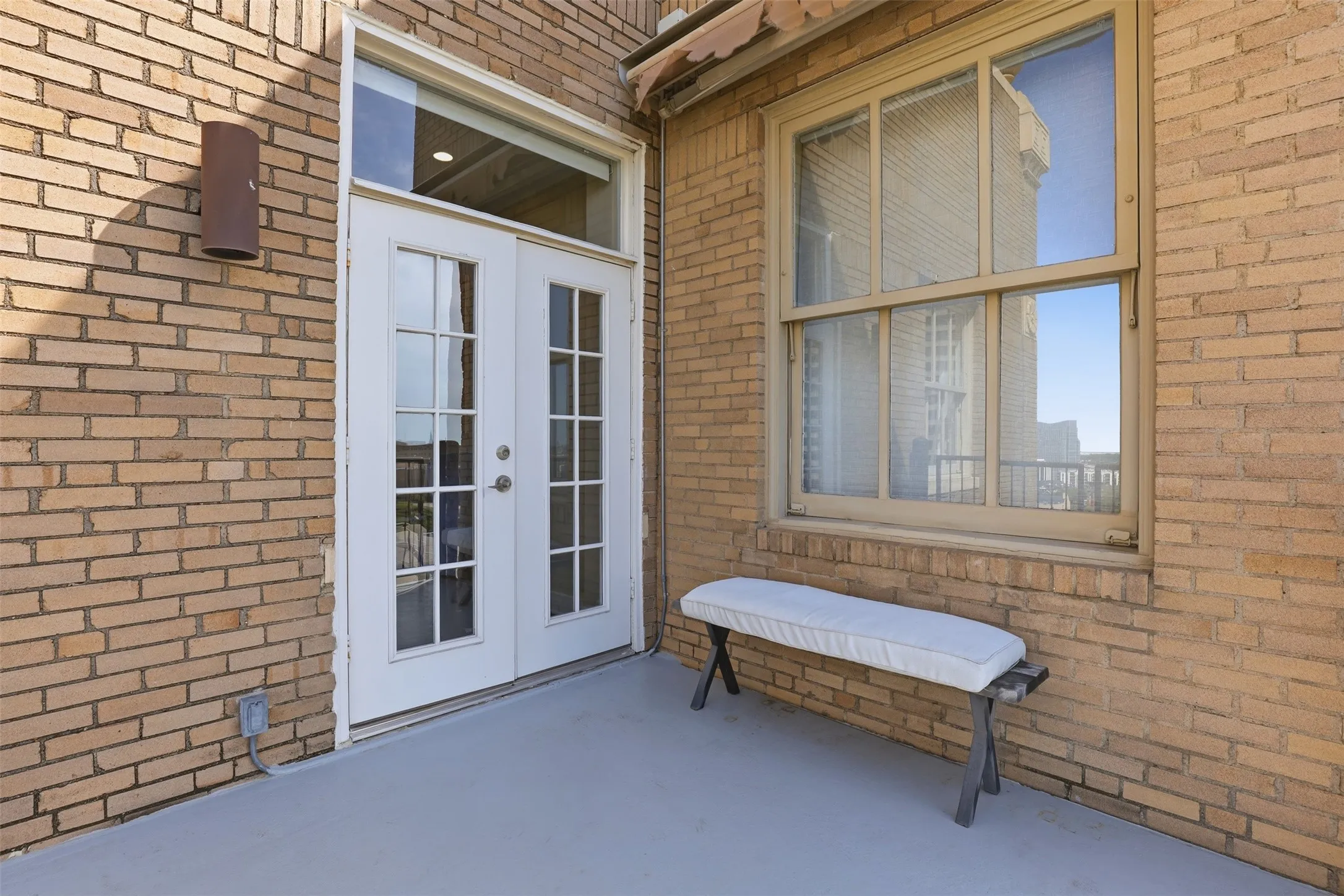 Outdoor Balcony that is wonderful outdoor living space with a view of the city and Burnett Park!