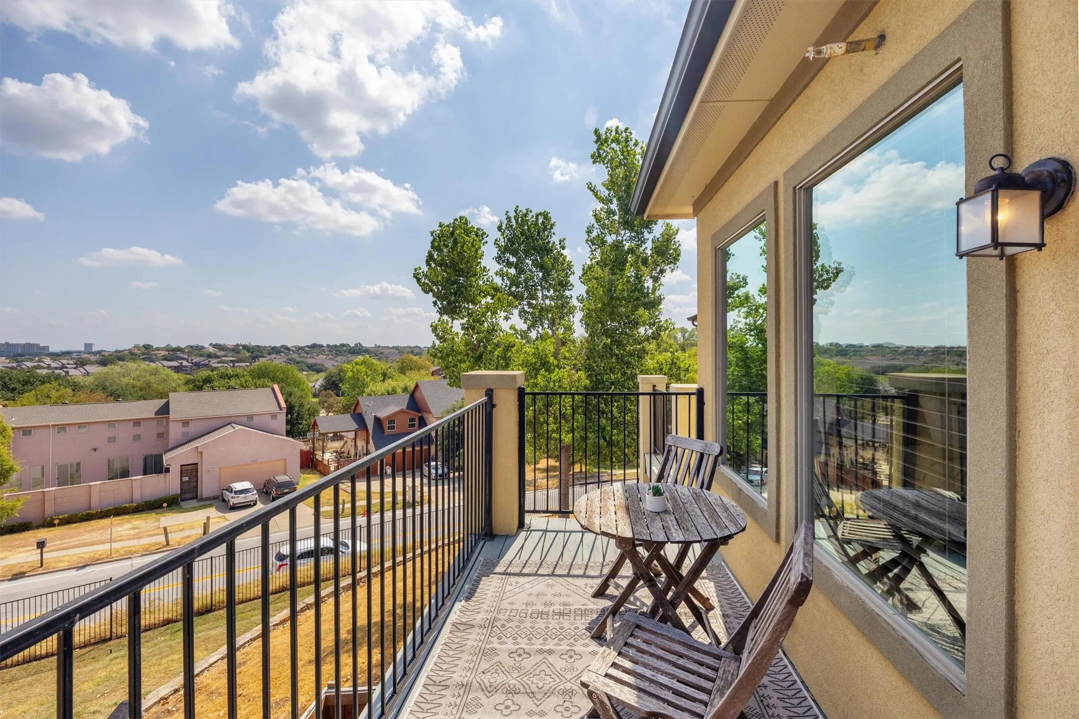 Balcony off the primary bedroom
