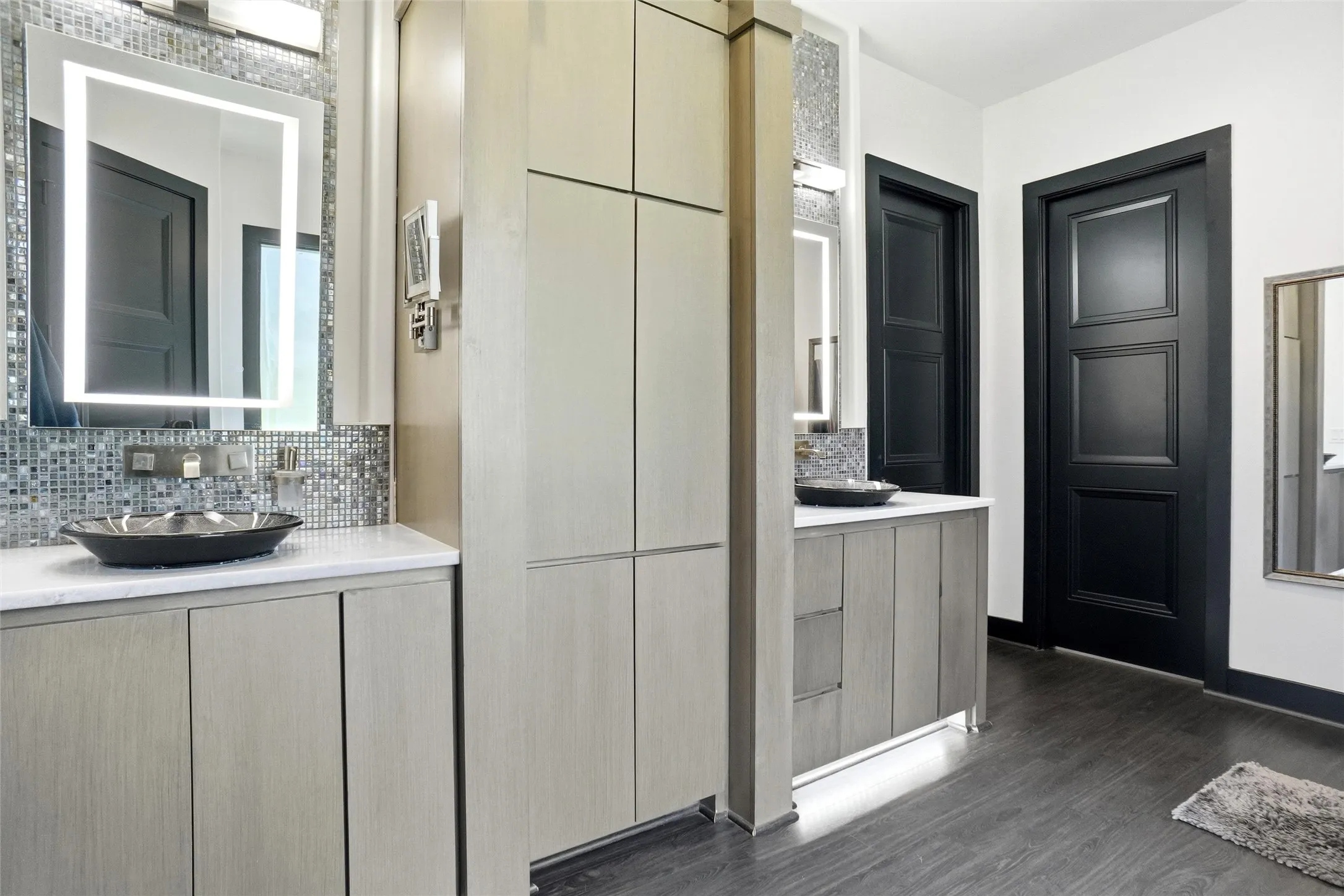 Primary bath with separate vanities