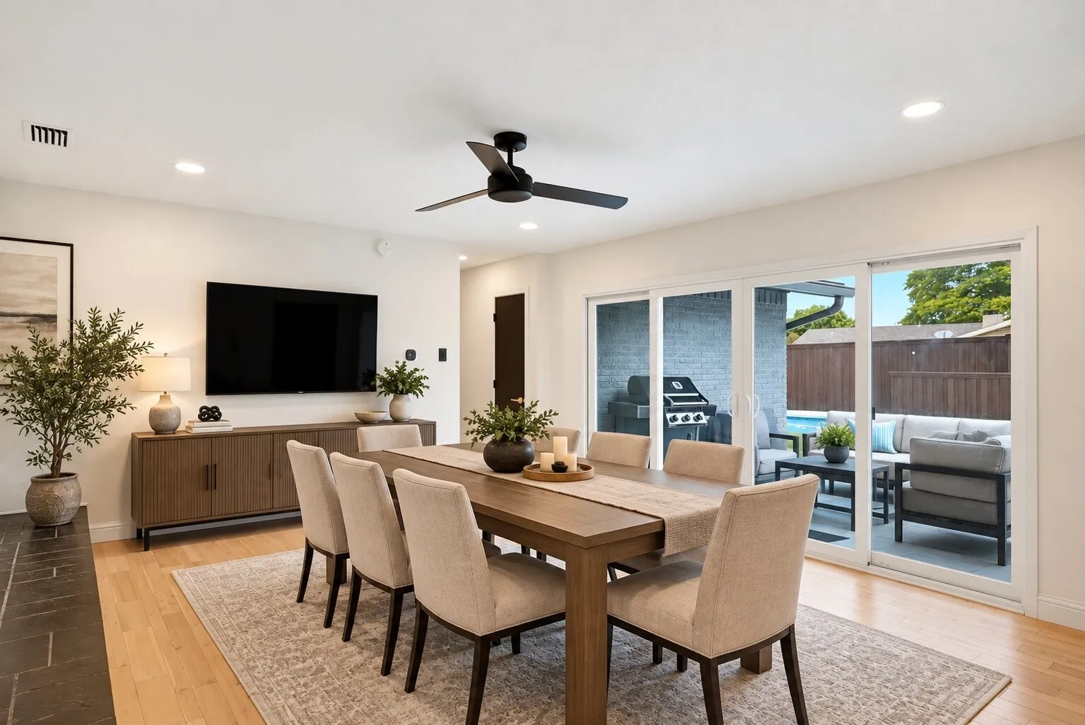 Virtually Staged as a Dining Room