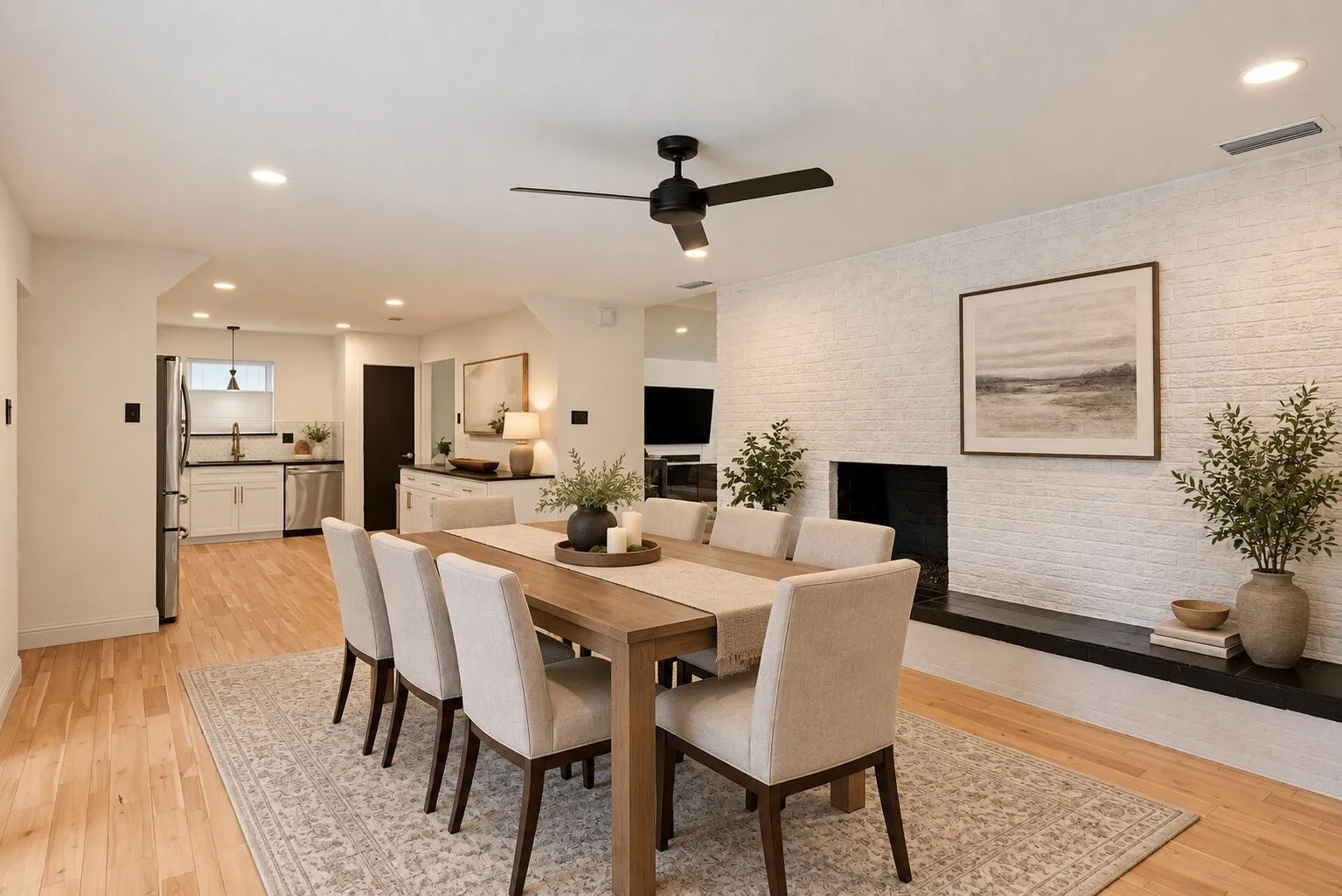 Virtually Staged as a Dining Room